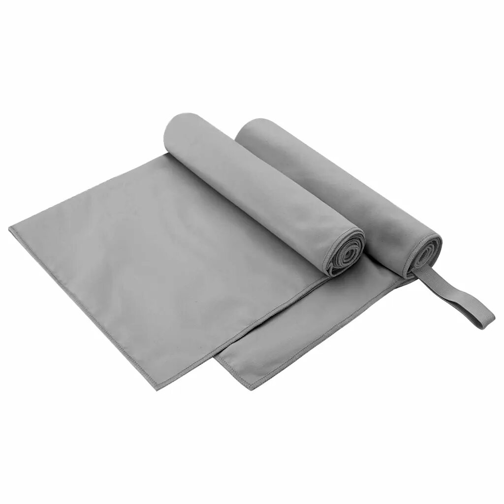 vidaXL Спортни кърпи 2 бр. Тъмносив 100 x 50 cm