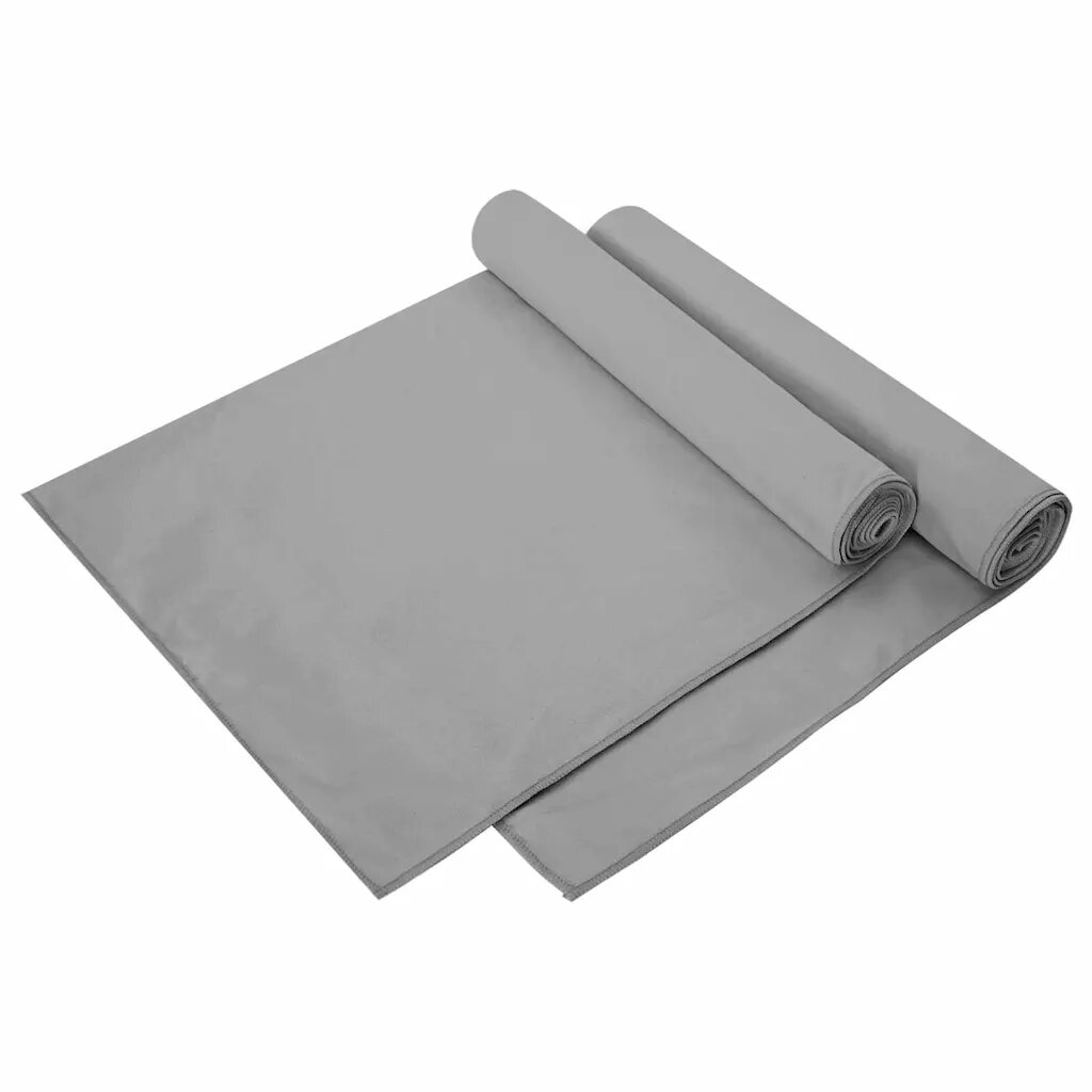 vidaXL Спортни кърпи 2 бр. Тъмносив 140 x 70 см