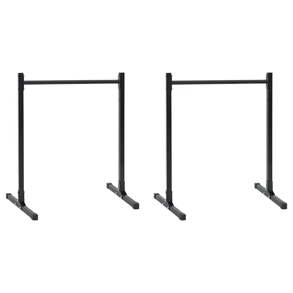 vidaXL Станция за дупка 2 бр. Черно 55 x 90 x 104.5 см