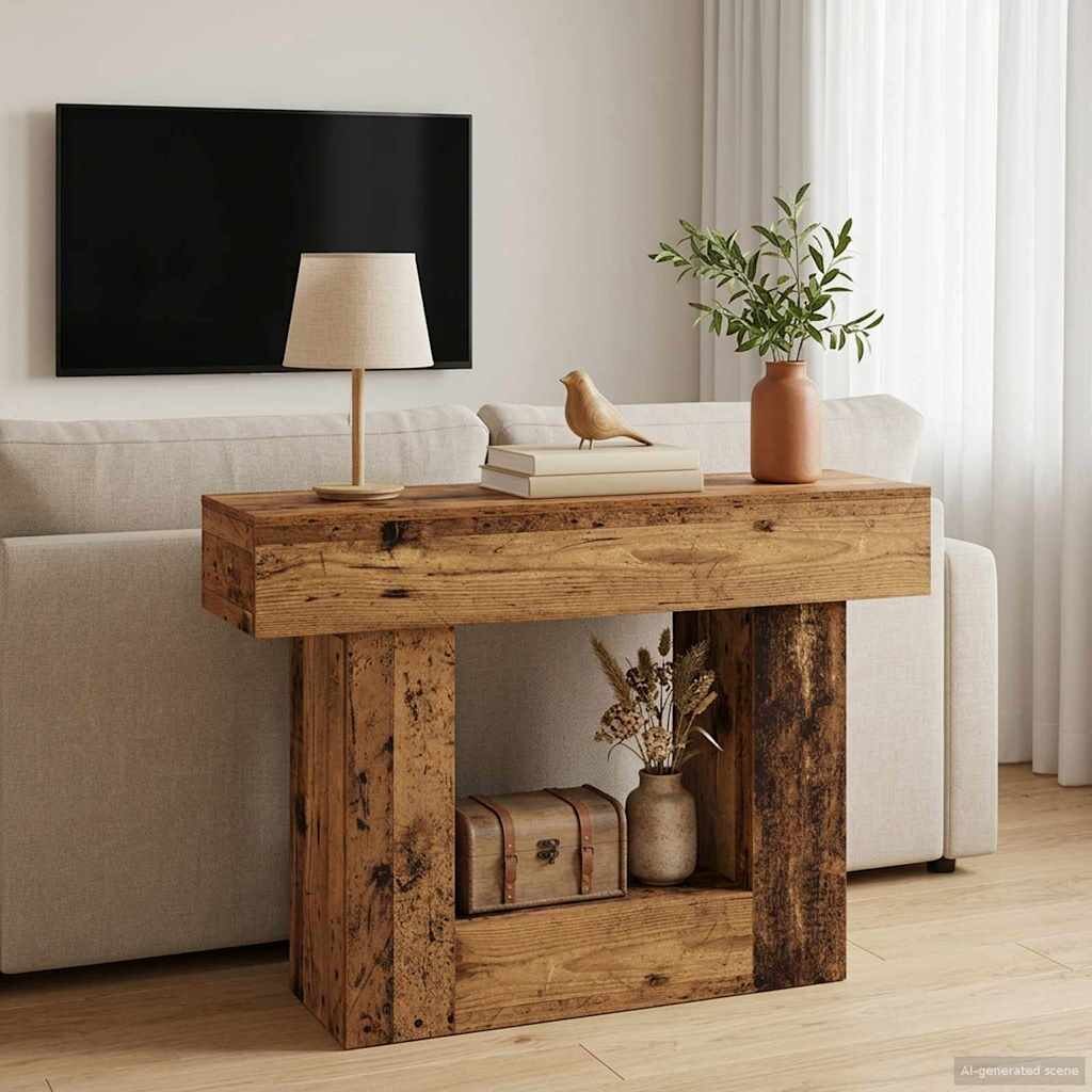 vidaXL Старо дърво 101 x 30 x 74 см
