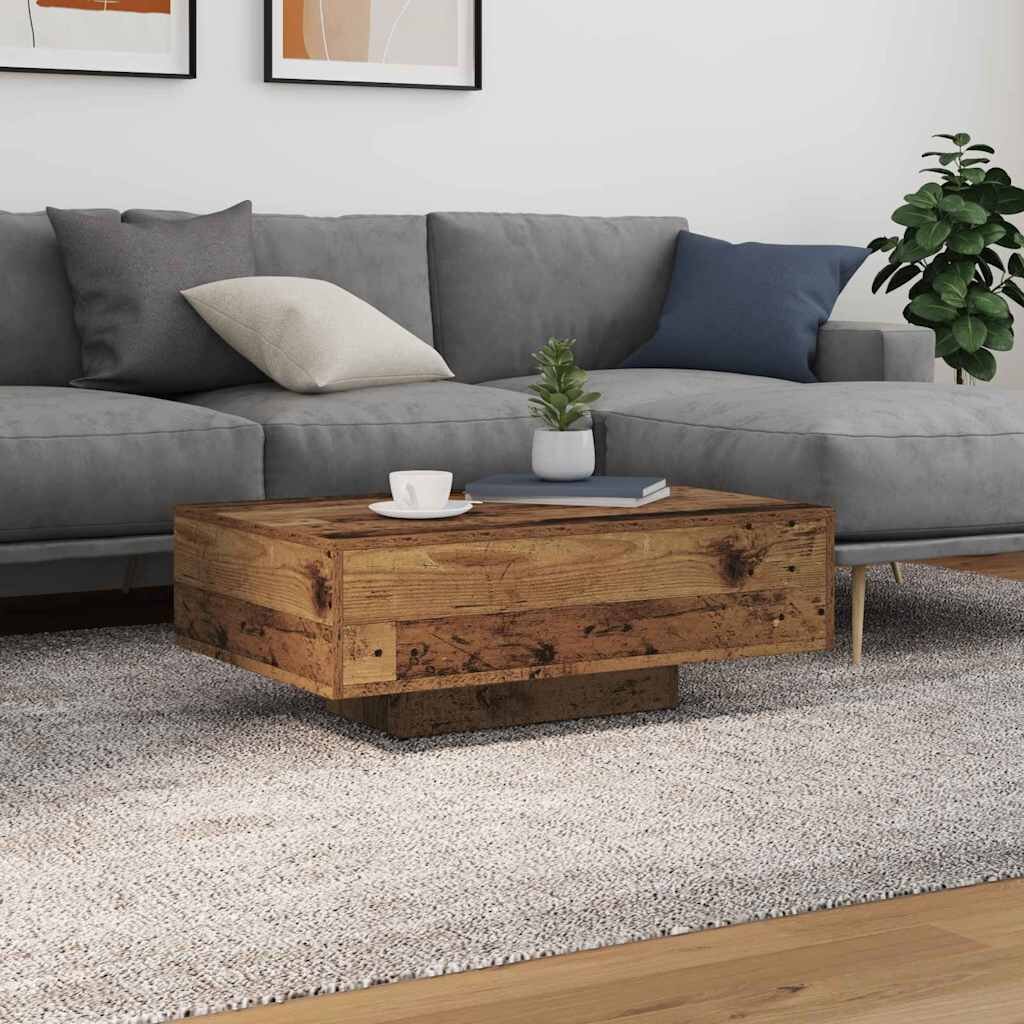 vidaXL Старо дърво 85 x 55 x 31 cm Инженерна дървесина