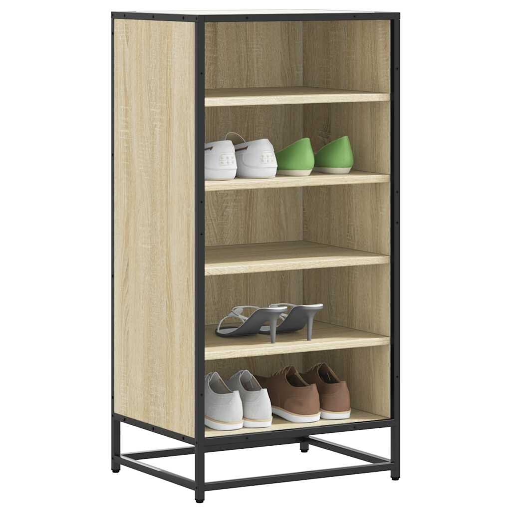 vidaXL Стелаж за обувки Сонома дъб 48x38x975 cm Инженерна дървесина