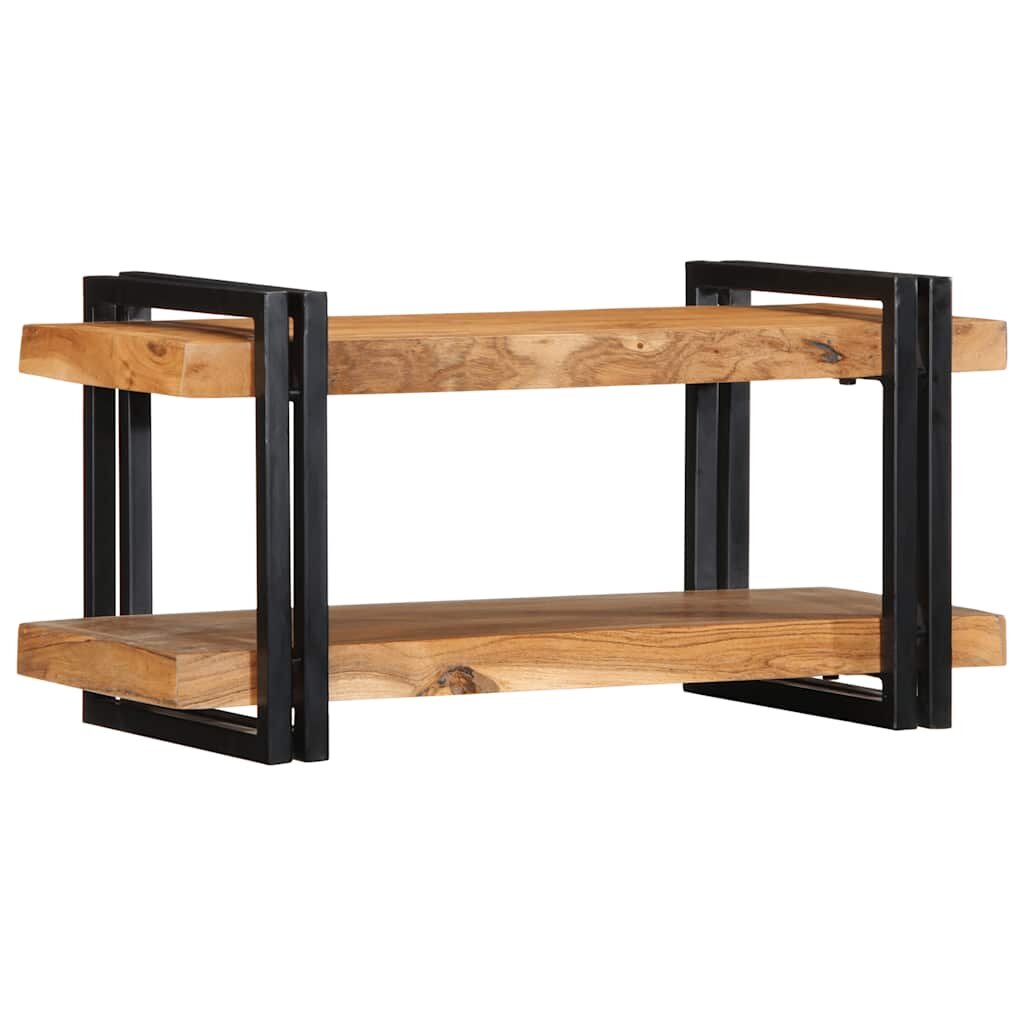 vidaXL Стенен рафт 70x33x35 cm Масивна дървесина Акация