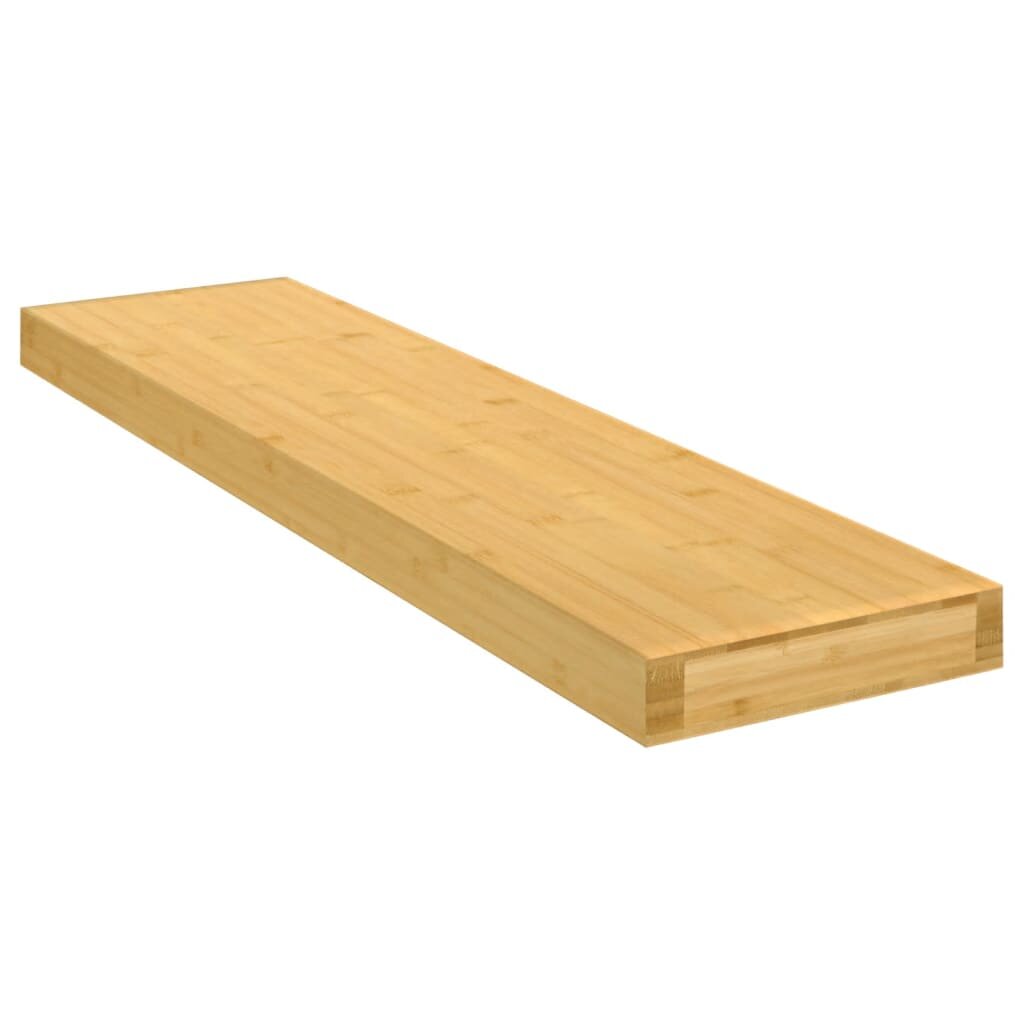 vidaXL Стенен рафт 80x20x4см бамбук