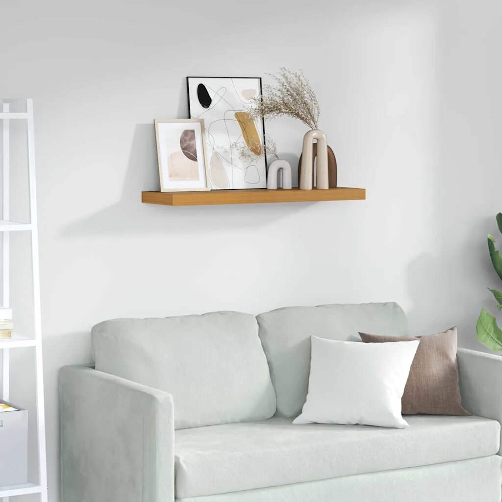 vidaXL Стенен рафт Монтиране на стена Бежово 90 x 235 x 38 cm