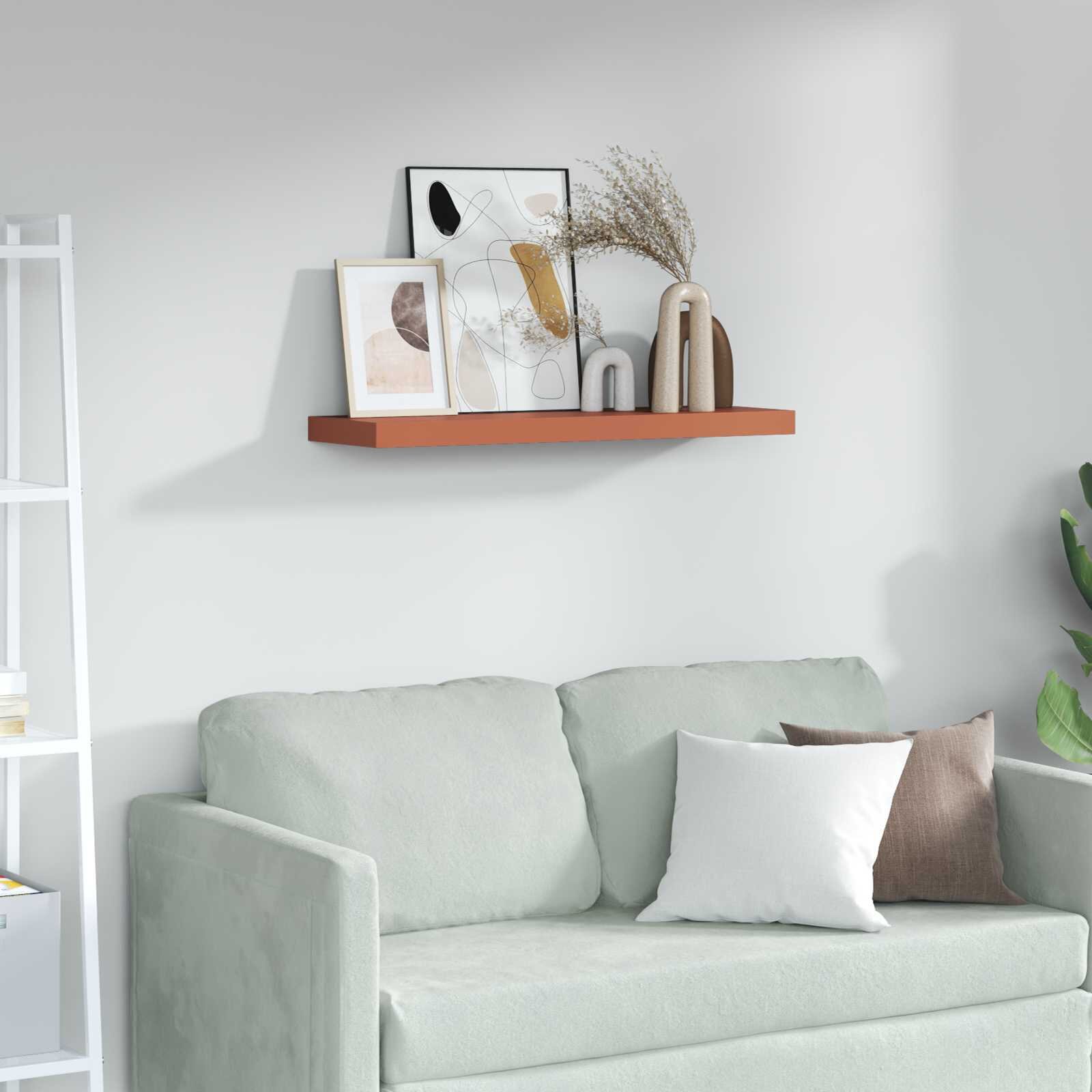 vidaXL Стенен рафт Монтиране на стена Червено 90 x 235 x 38 cm
