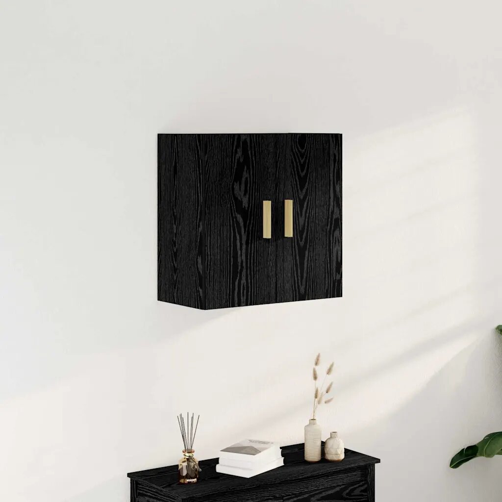 vidaXL Стенен шкаф 60 x 30 x 60 cm Инженерна дървесина Черния дъб