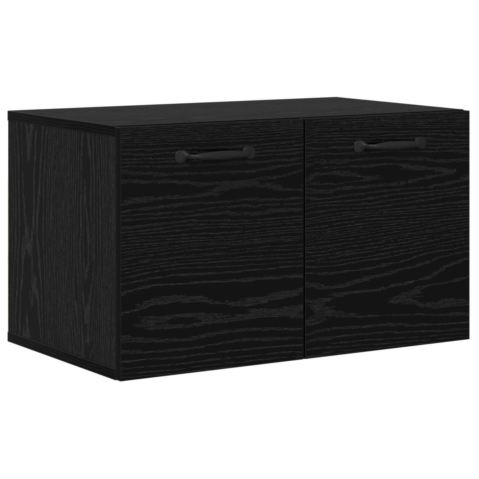 vidaXL Стенен шкаф 60 x 365 x 35 cm Инженерна дървесина Черен дъб