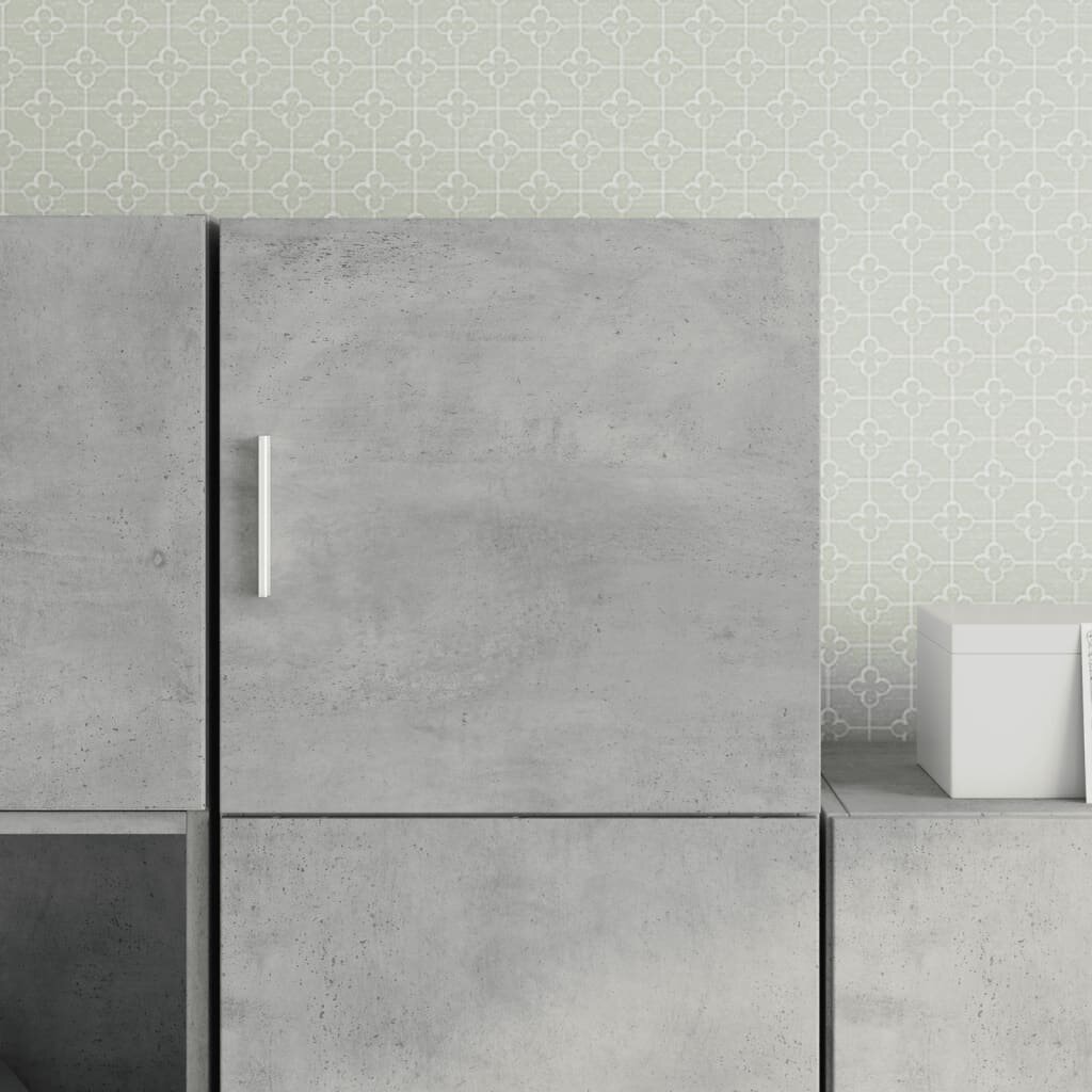 vidaXL Стенен шкаф бетонно сив 40x425x40 см инженерно дърво
