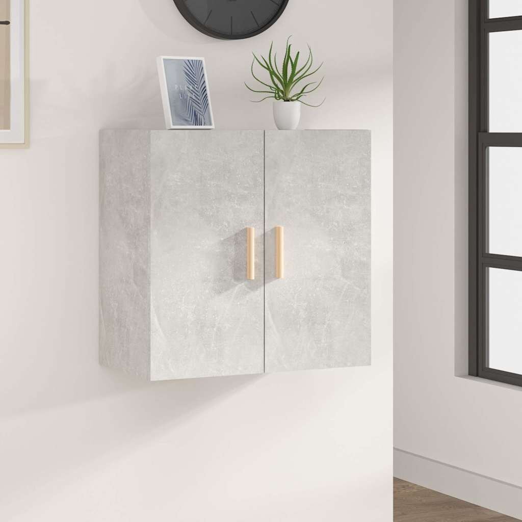 vidaXL Стенен шкаф бетонно сив 60x30x60см инженерно дърво