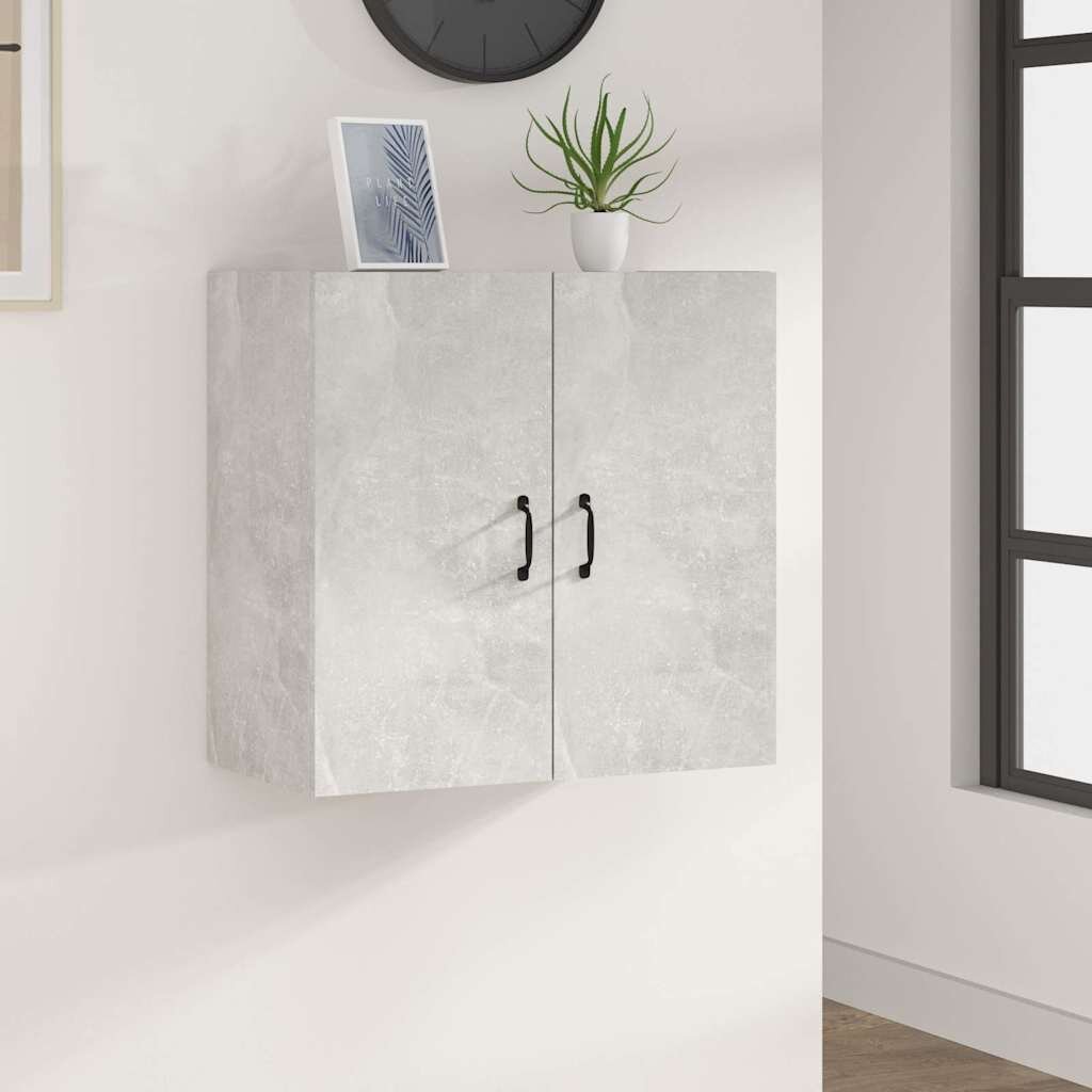 vidaXL Стенен шкаф бетонно сив 60x31x60 см инженерно дърво