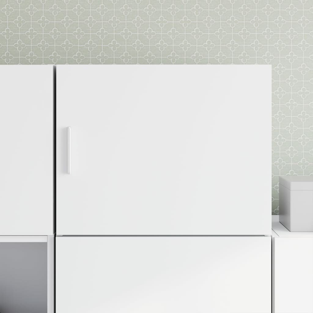 vidaXL Стенен шкаф бял 50x425x40 см инженерно дърво