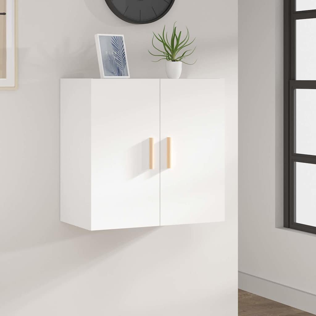 vidaXL Стенен шкаф бял 60x30x60 см инженерно дърво