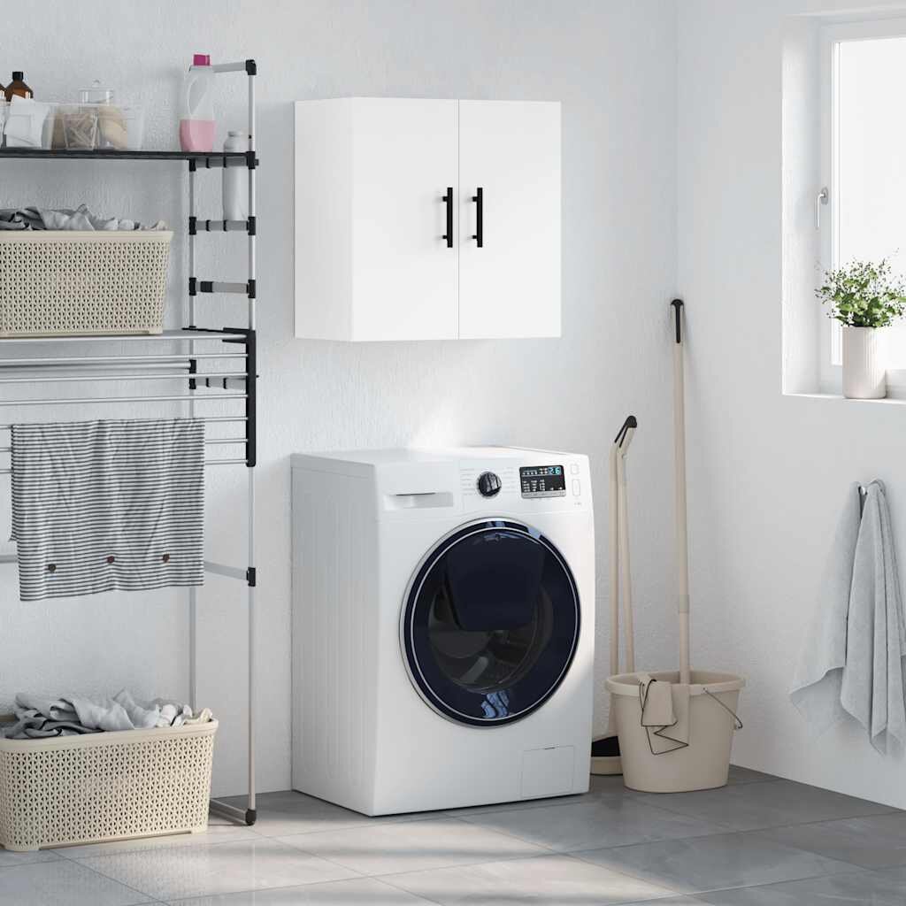vidaXL Стенен шкаф бял 60x31x60 см инженерно дърво