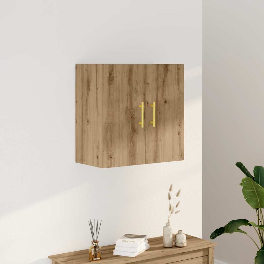 vidaXL Стенен шкаф дъб артизан 60x31x60 см инженерно дърво