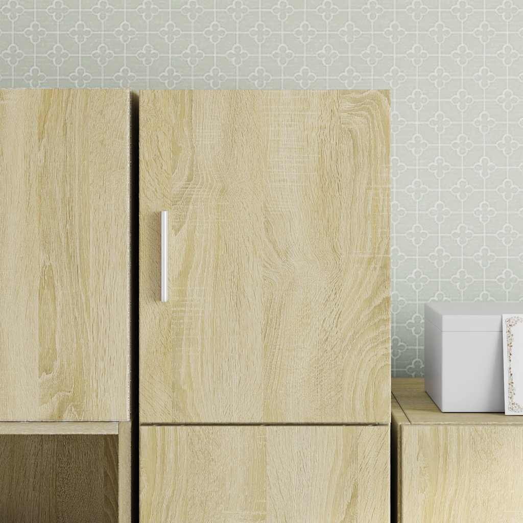 vidaXL Стенен шкаф дъб сонома 30x425x40 см инженерно дърво
