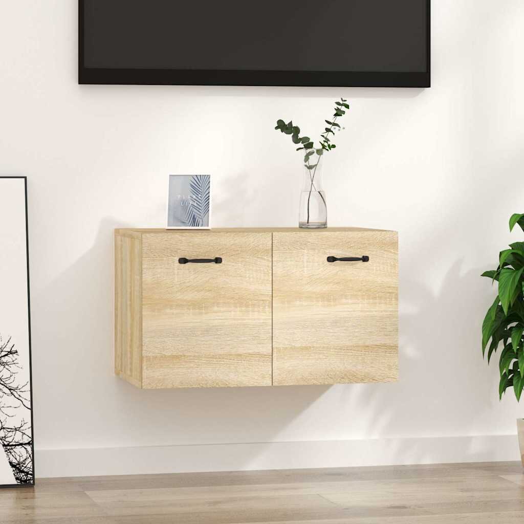 vidaXL Стенен шкаф дъб сонома 60x365x35 см инженерно дърво