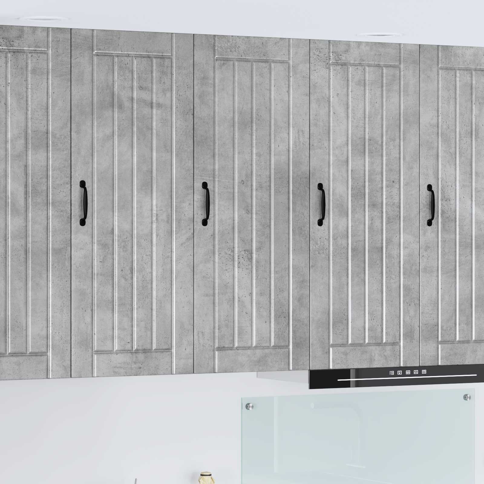 vidaXL Стенен шкаф LUCCA Бетонно сиво 40 x 31 x 100 см