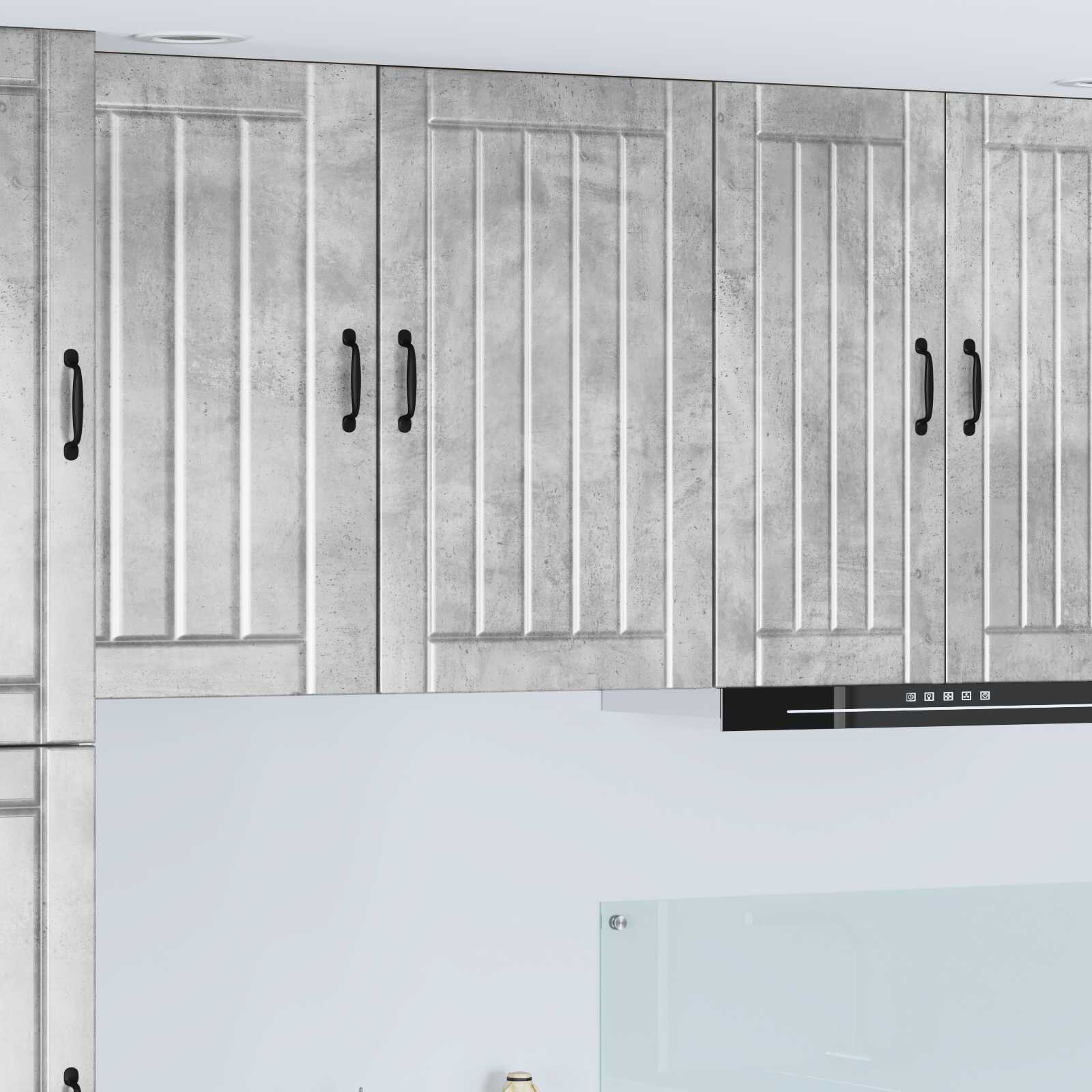 vidaXL Стенен шкаф LUCCA Бетонно сиво 50 x 31 x 80 см