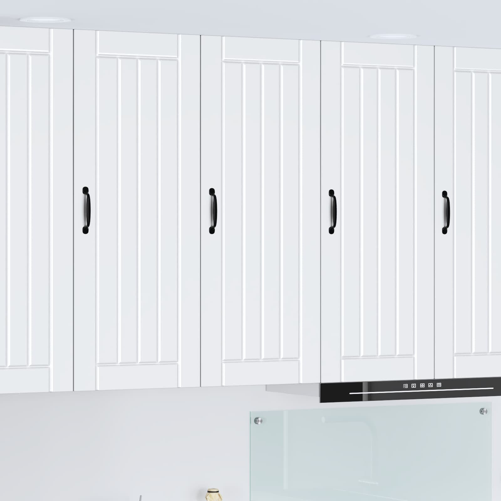 vidaXL Стенен шкаф LUCCA Бяло 40 x 31 x 100 см Инженерна дървесина
