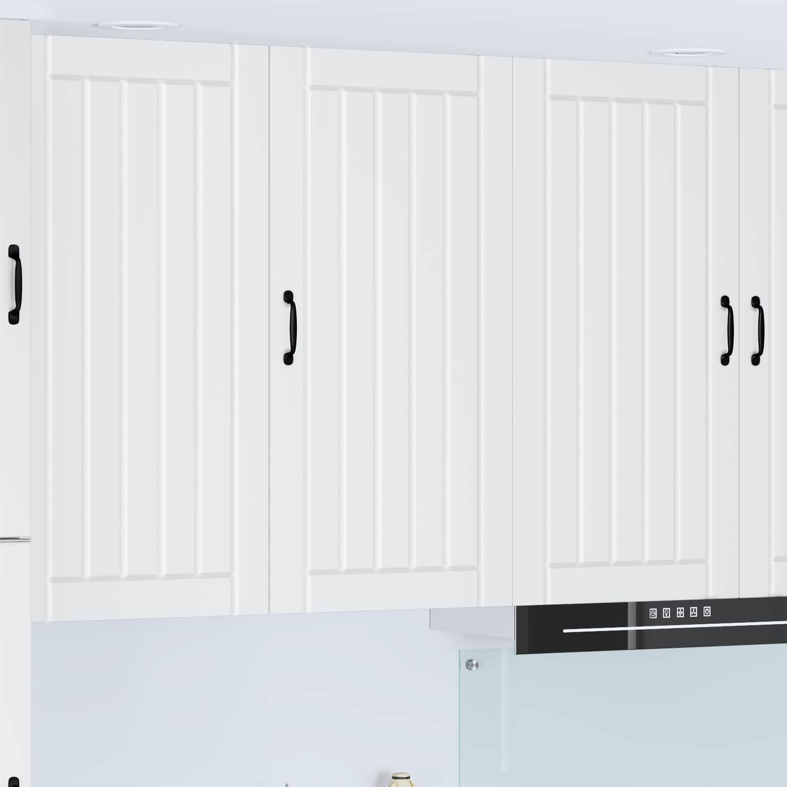 vidaXL Стенен шкаф LUCCA Бяло 50 x 31 x 100 см Инженерна дървесина