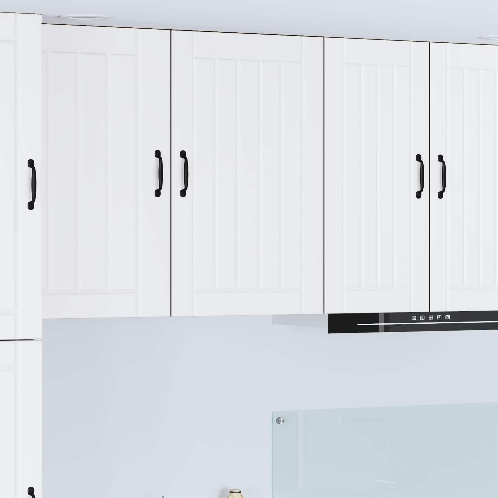 vidaXL Стенен шкаф LUCCA Бяло 50 x 31 x 80 см Инженерна дървесина