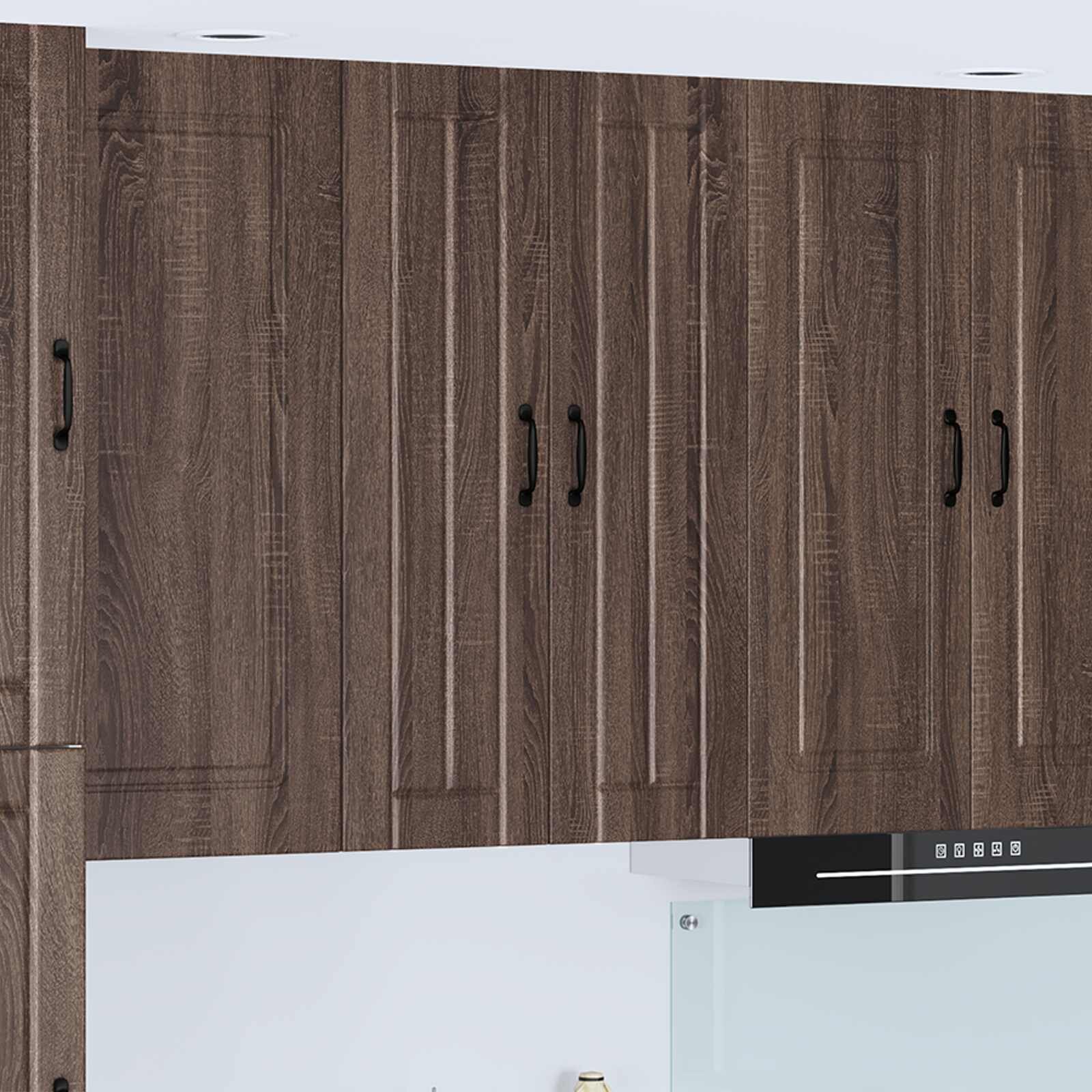 vidaXL Стенен шкаф LUCCA Кафяв дъб 60 x 31 x 100 см