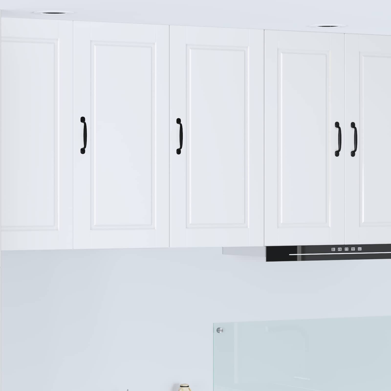 vidaXL Стенен шкаф PORTO Бяло 40 x 31 x 80 см Инженерна дървесина