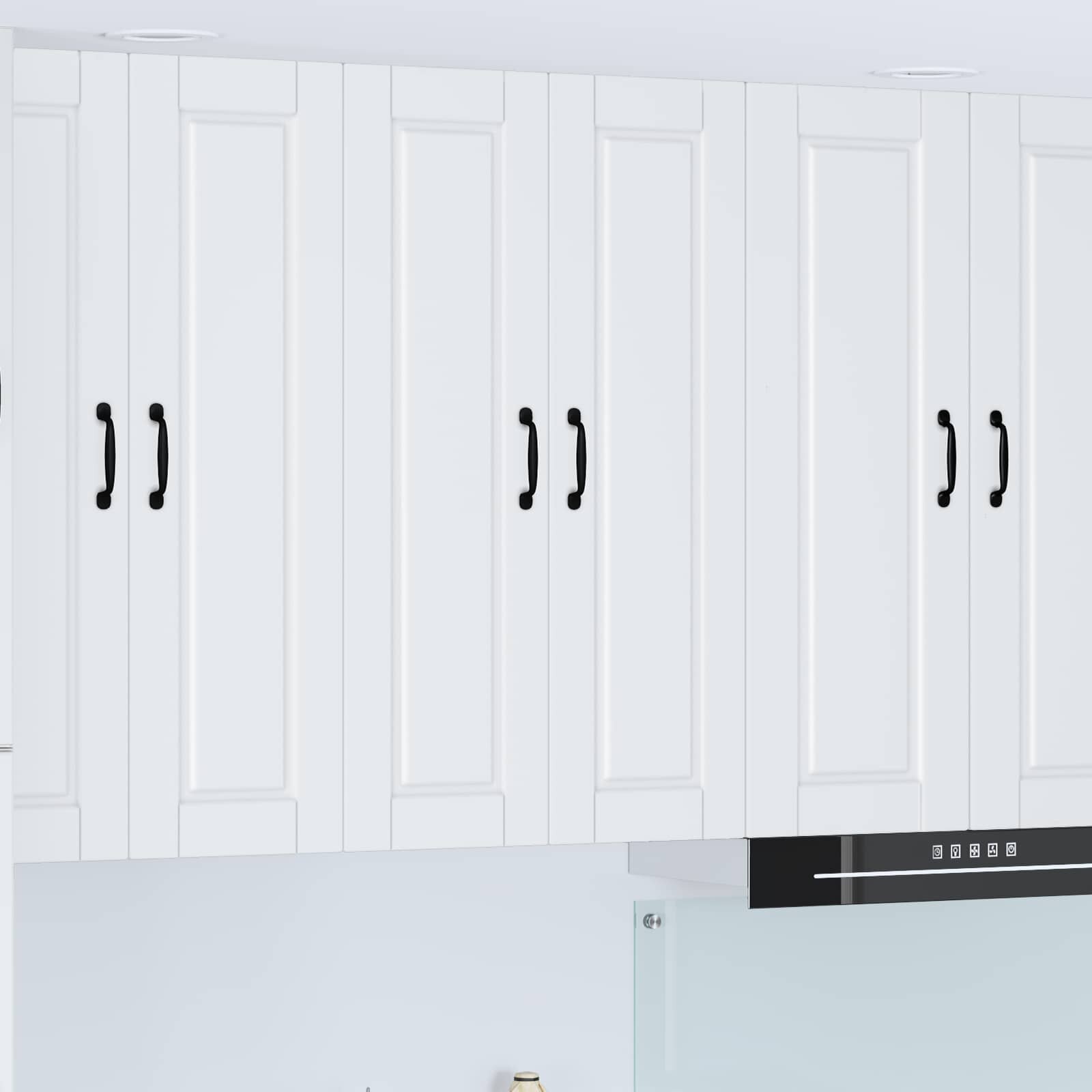 vidaXL Стенен шкаф PORTO Бяло 60 x 31 x 100 см Инженерна дървесина