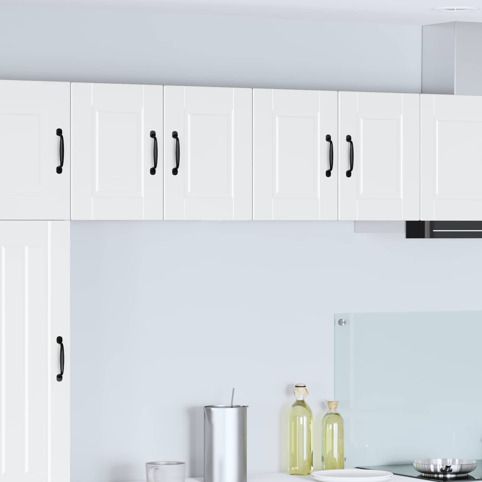 vidaXL Стенен шкаф PORTO Бяло 60 x 31 x 40 см Инженерна дървесина