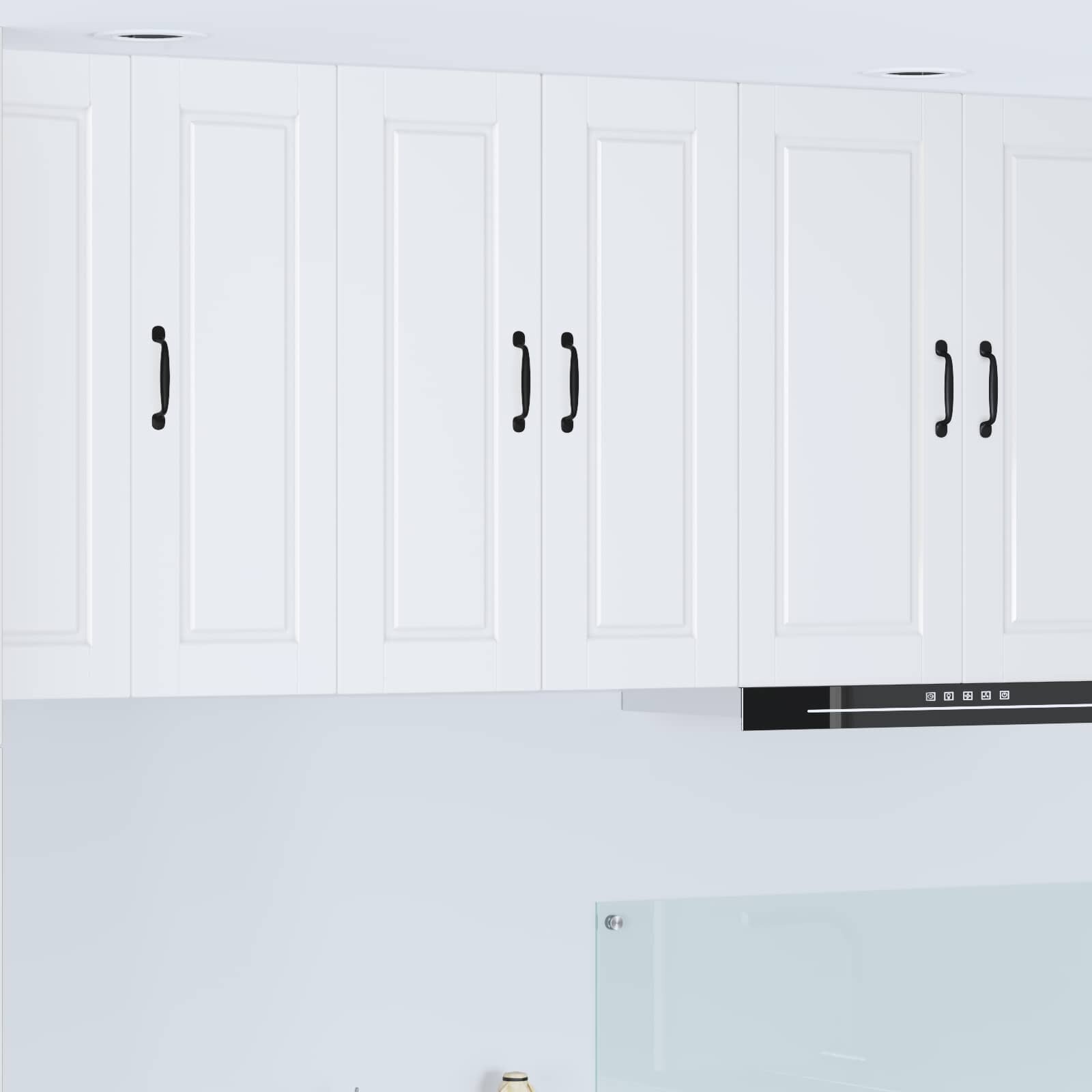 vidaXL Стенен шкаф PORTO Бяло 60 x 31 x 80 см Инженерна дървесина