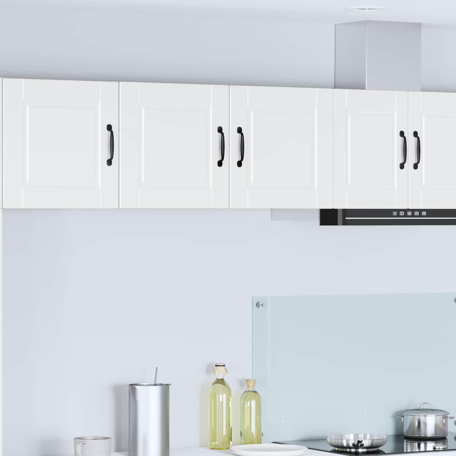 vidaXL Стенен шкаф PORTO Бяло 80 x 31 x 40 см Инженерна дървесина