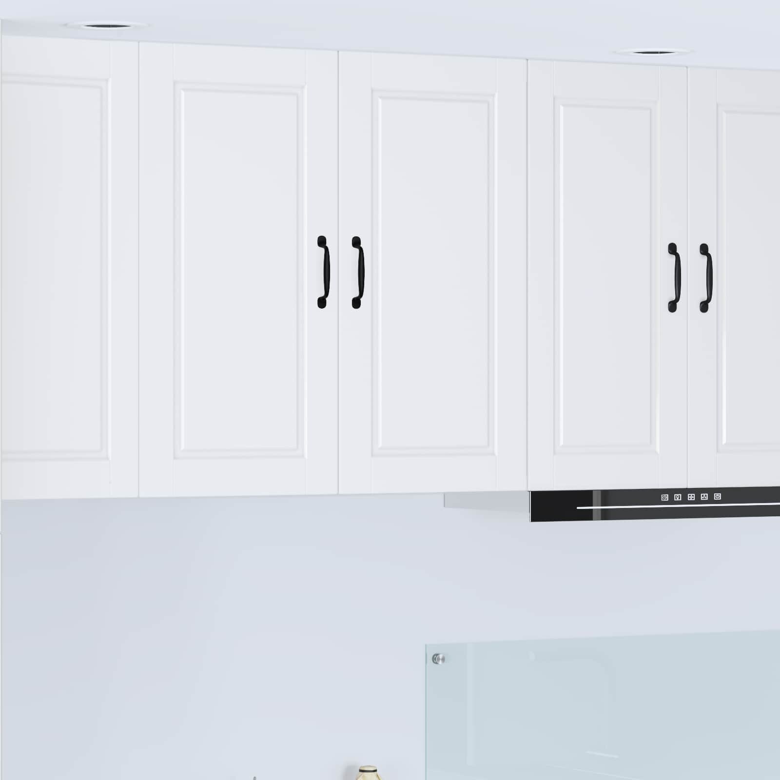 vidaXL Стенен шкаф PORTO Бяло 80 x 31 x 80 см Инженерна дървесина