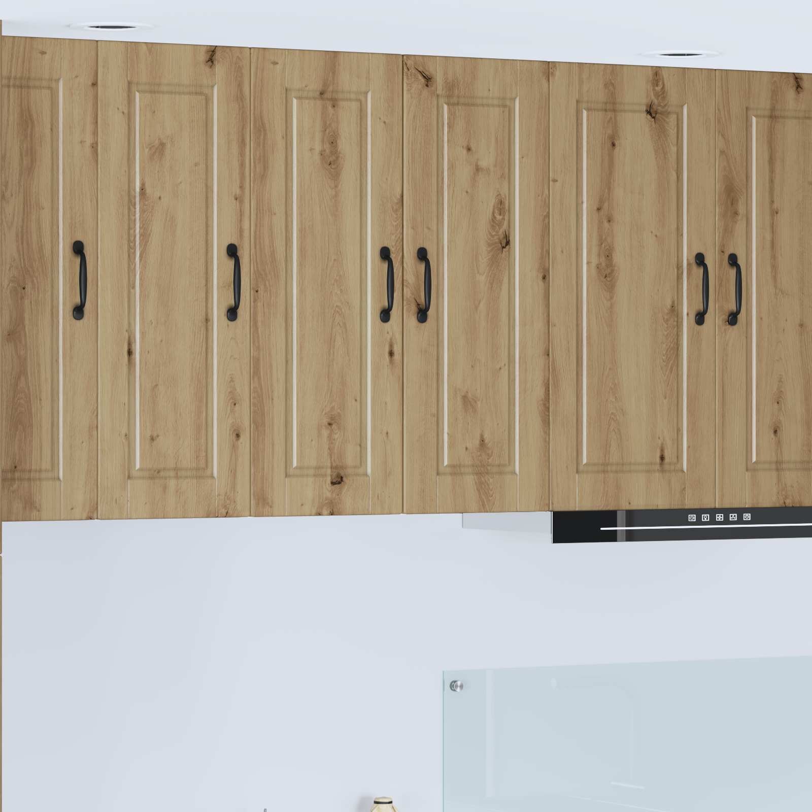 vidaXL Стенен шкаф PORTO Дъб 30 x 31 x 80 см Инженерна дървесина