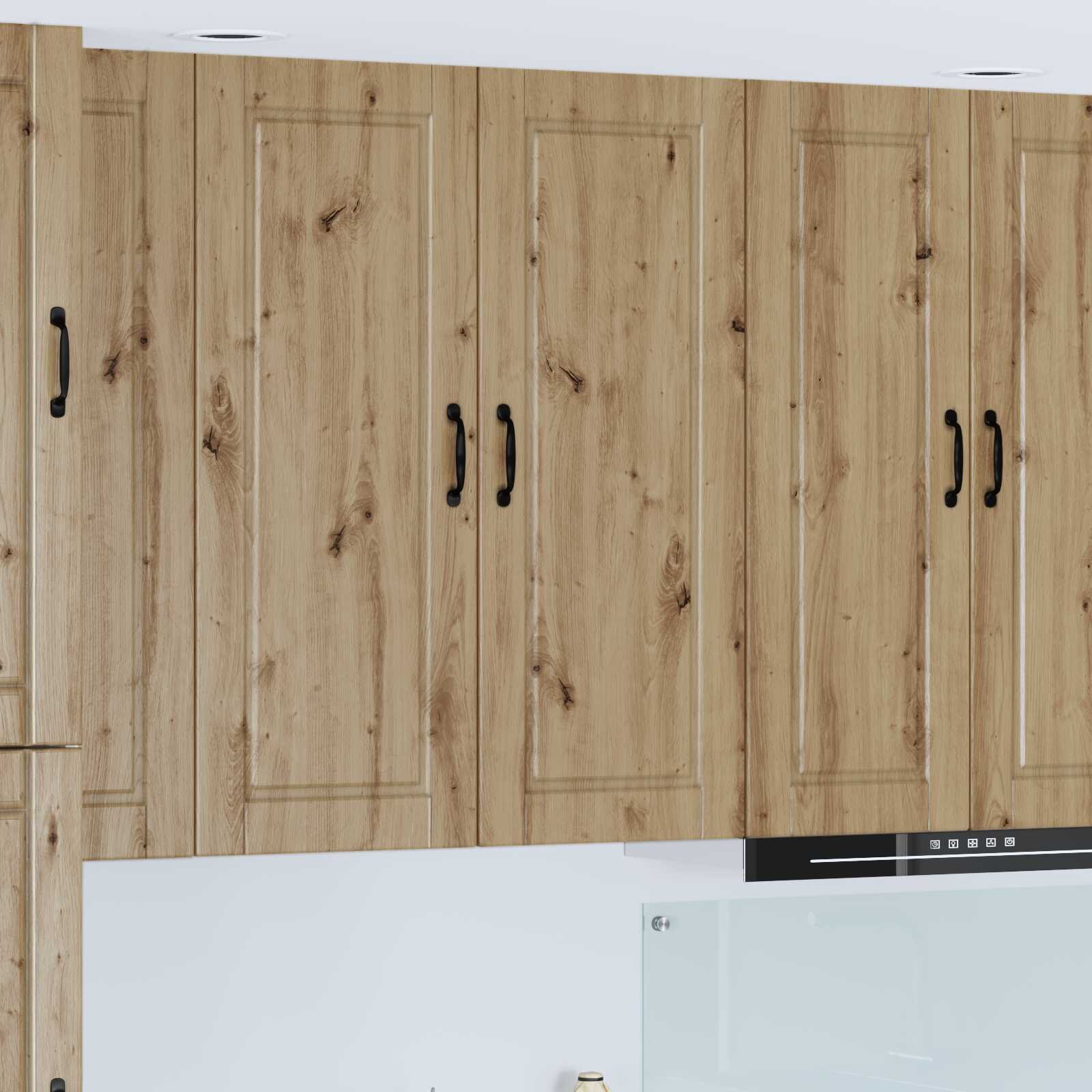 vidaXL Стенен шкаф PORTO Дъб 40 x 31 x 100 см Инженерна дървесина