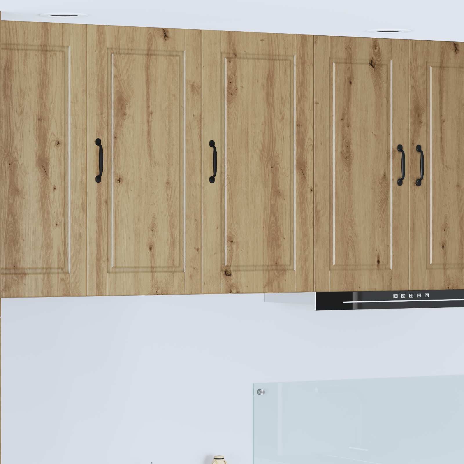 vidaXL Стенен шкаф PORTO Дъб 40 x 31 x 80 см Инженерна дървесина