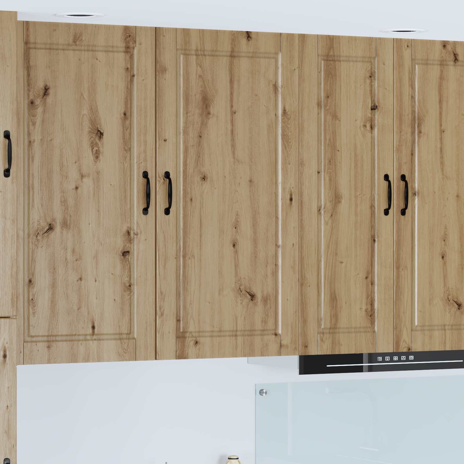 vidaXL Стенен шкаф PORTO Дъб 50 x 31 x 100 см Инженерна дървесина