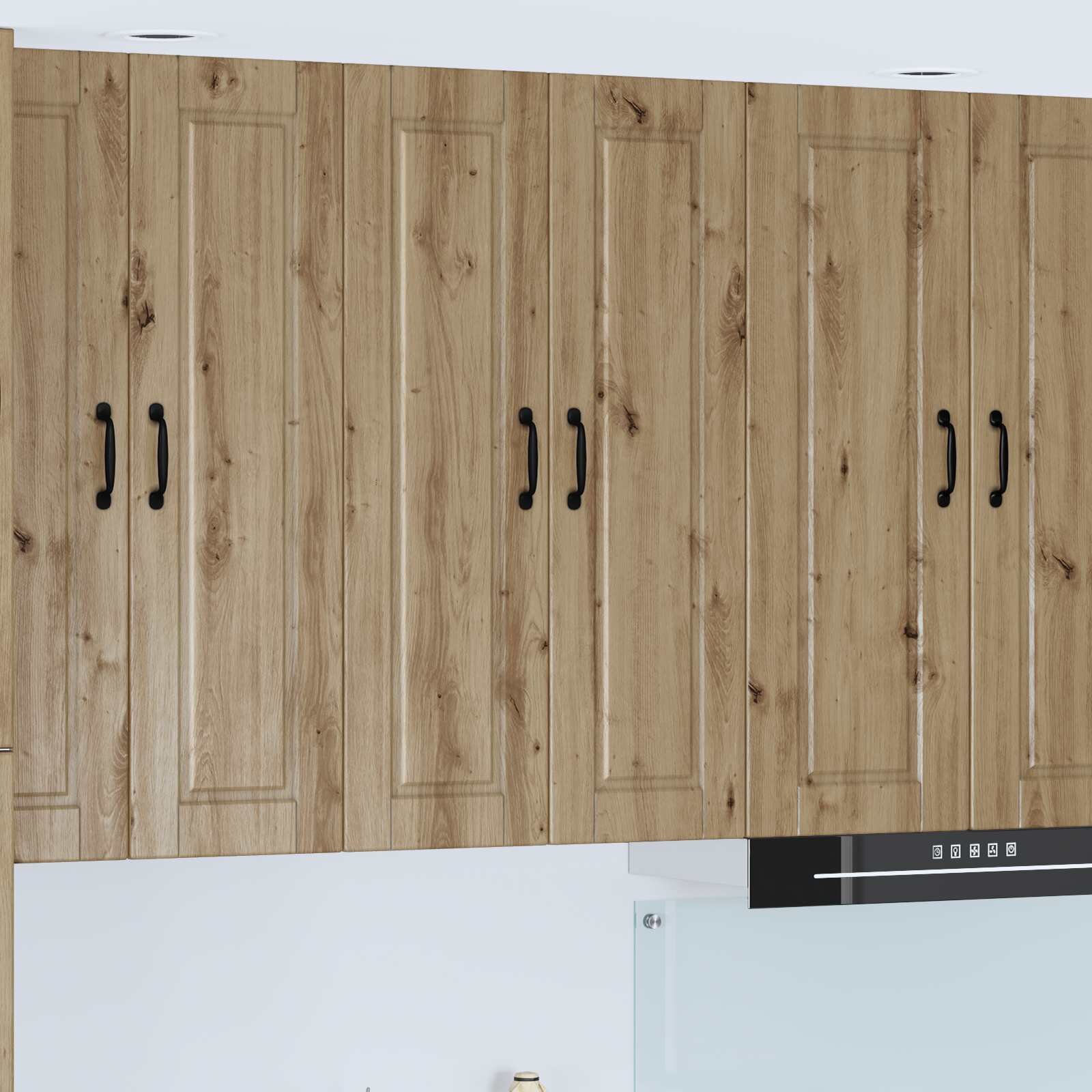 vidaXL Стенен шкаф PORTO Дъб 60 x 31 x 100 см Инженерна дървесина