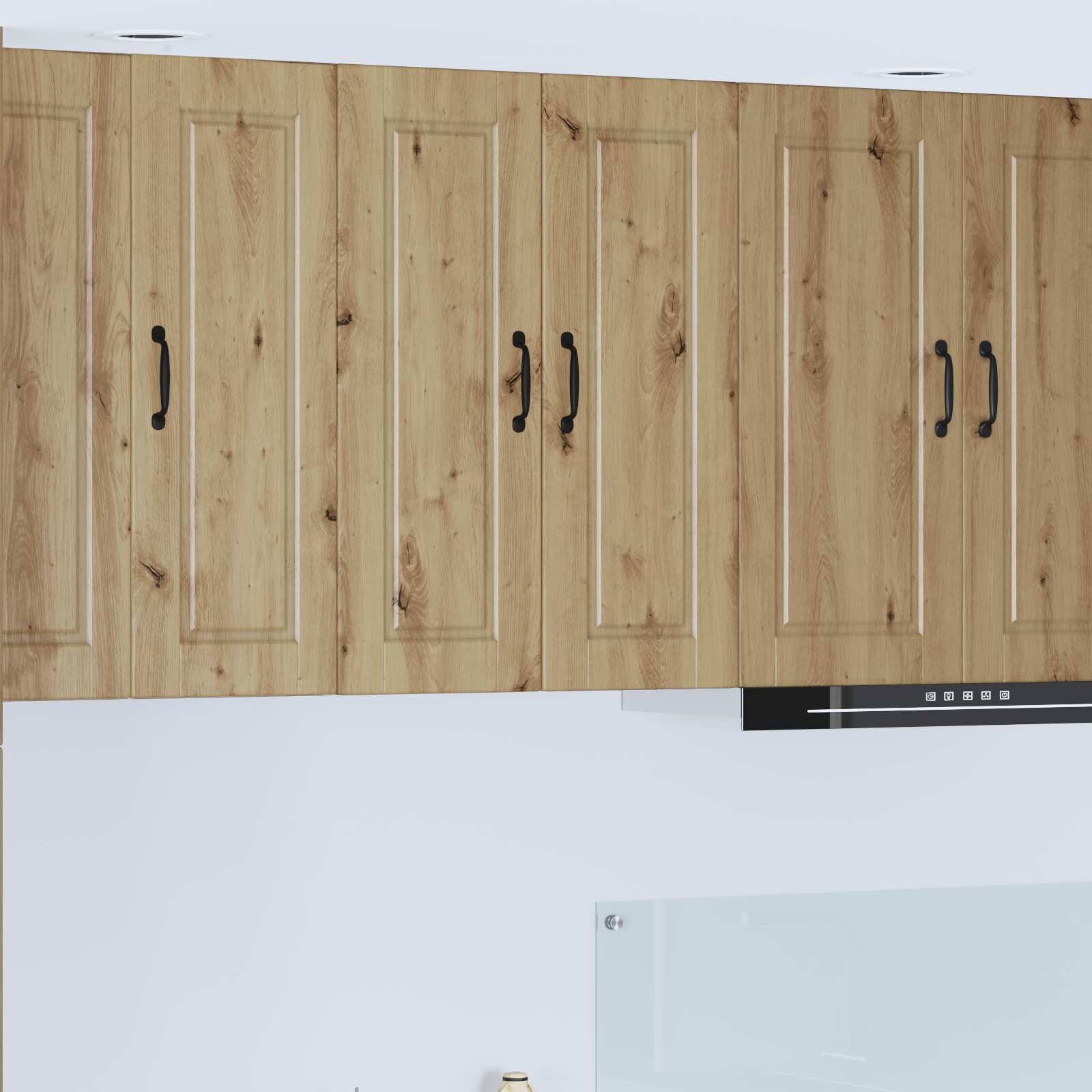 vidaXL Стенен шкаф PORTO Дъб 60 x 31 x 80 см Инженерна дървесина