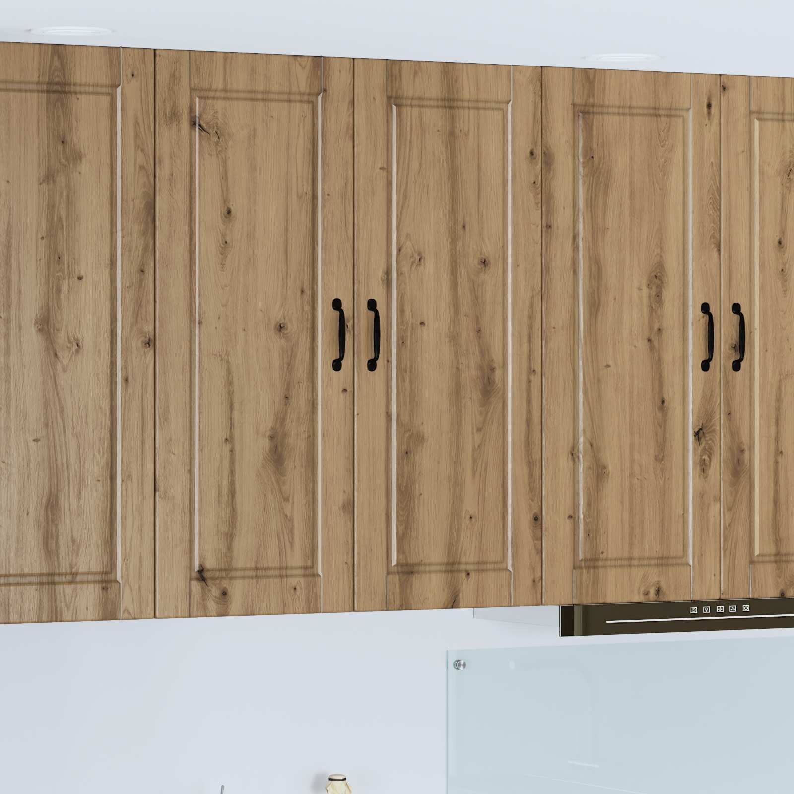 vidaXL Стенен шкаф PORTO Дъб 80 x 31 x 100 см Инженерна дървесина