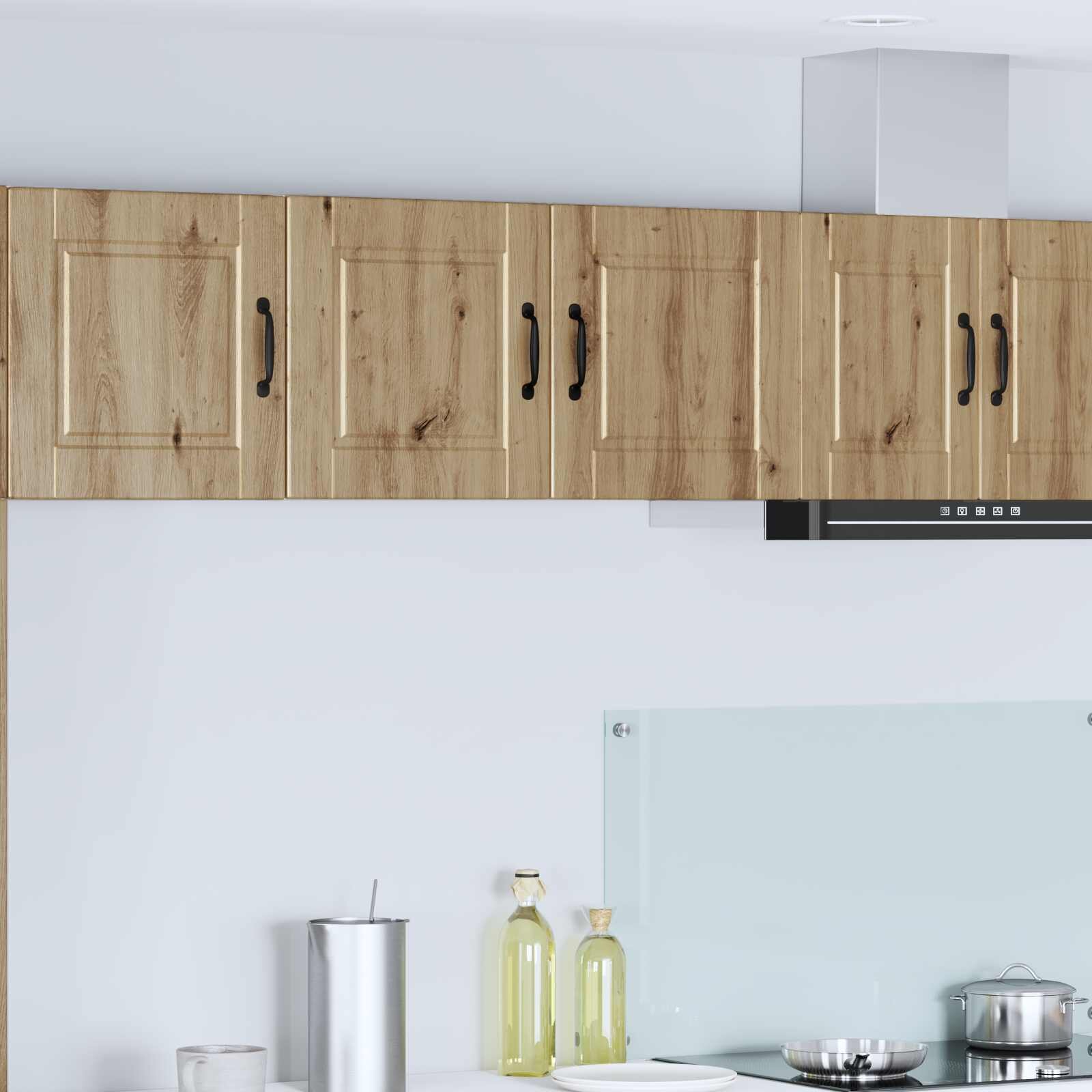 vidaXL Стенен шкаф PORTO Дъб 80 x 31 x 40 см Инженерна дървесина
