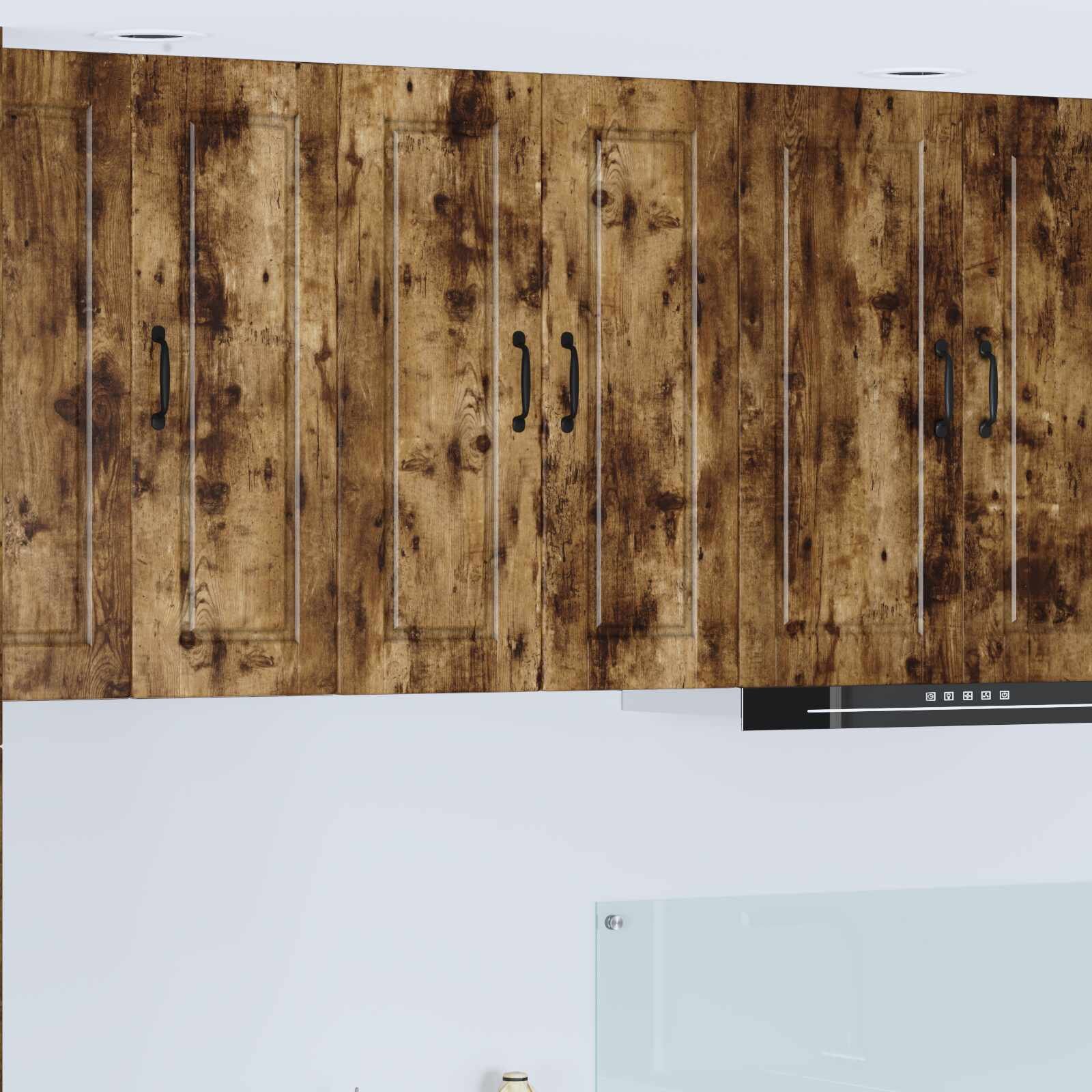 vidaXL Стенен шкаф PORTO Димян дъб 60 x 31 x 80 см Инженерна дървесина