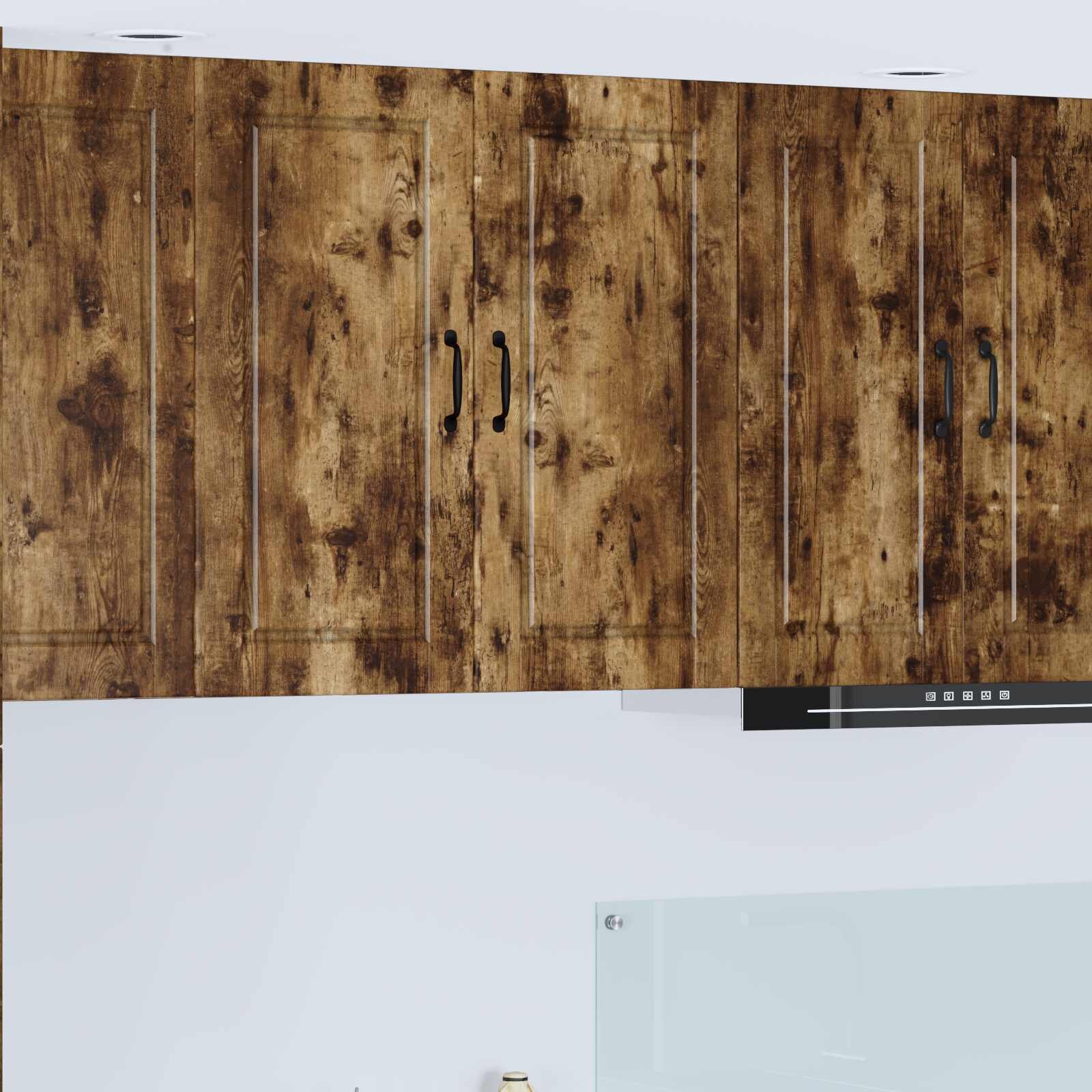 vidaXL Стенен шкаф PORTO Димян дъб 80 x 31 x 80 см Инженерна дървесина