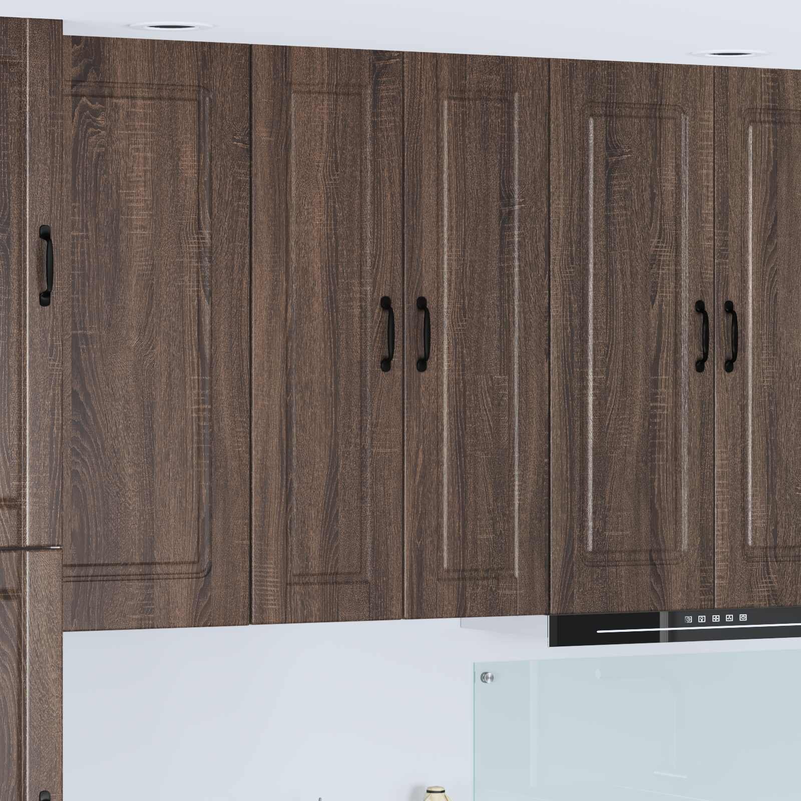 vidaXL Стенен шкаф PORTO Кафяв дъб 30 x 31 x 100 см