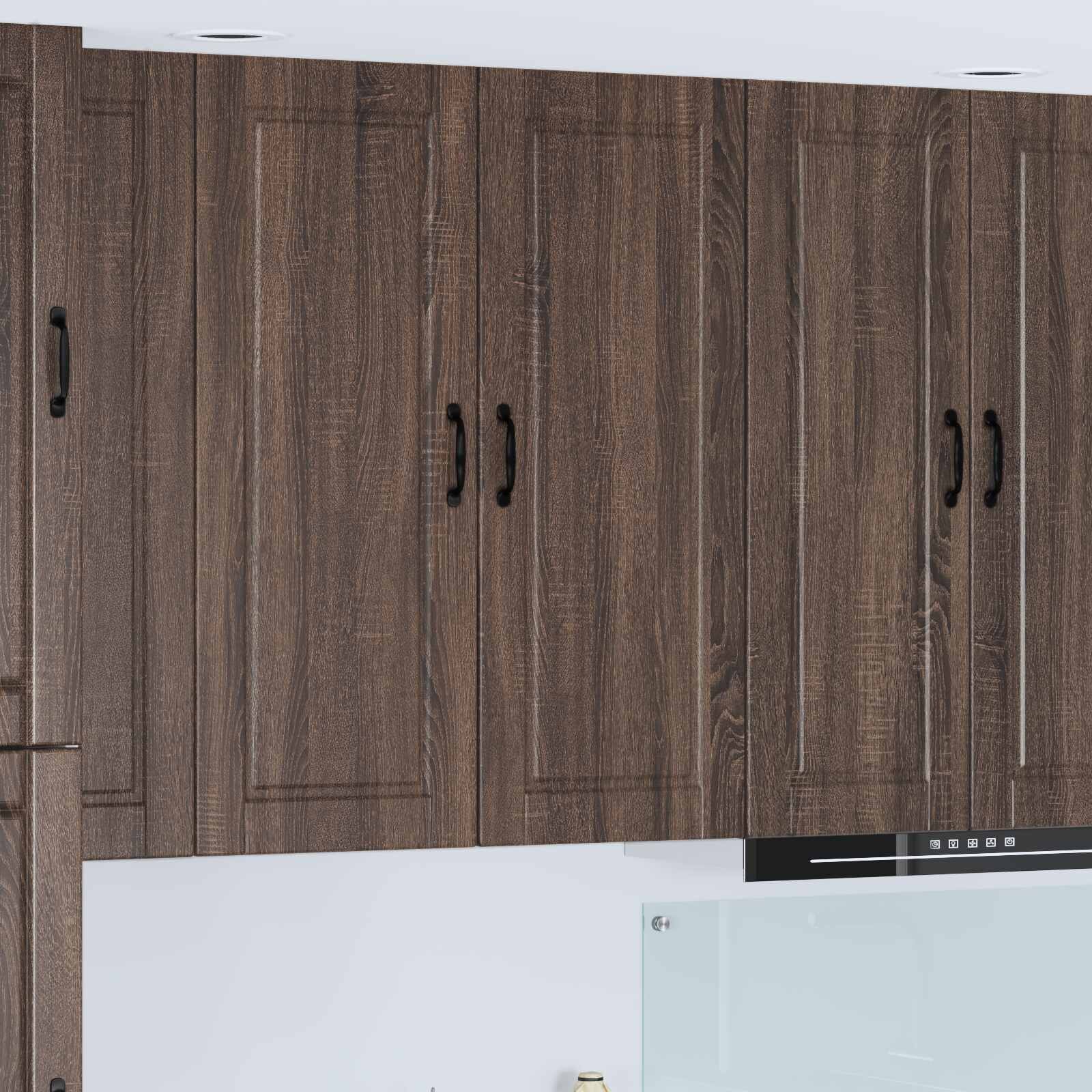vidaXL Стенен шкаф PORTO Кафяв дъб 40 x 31 x 100 см