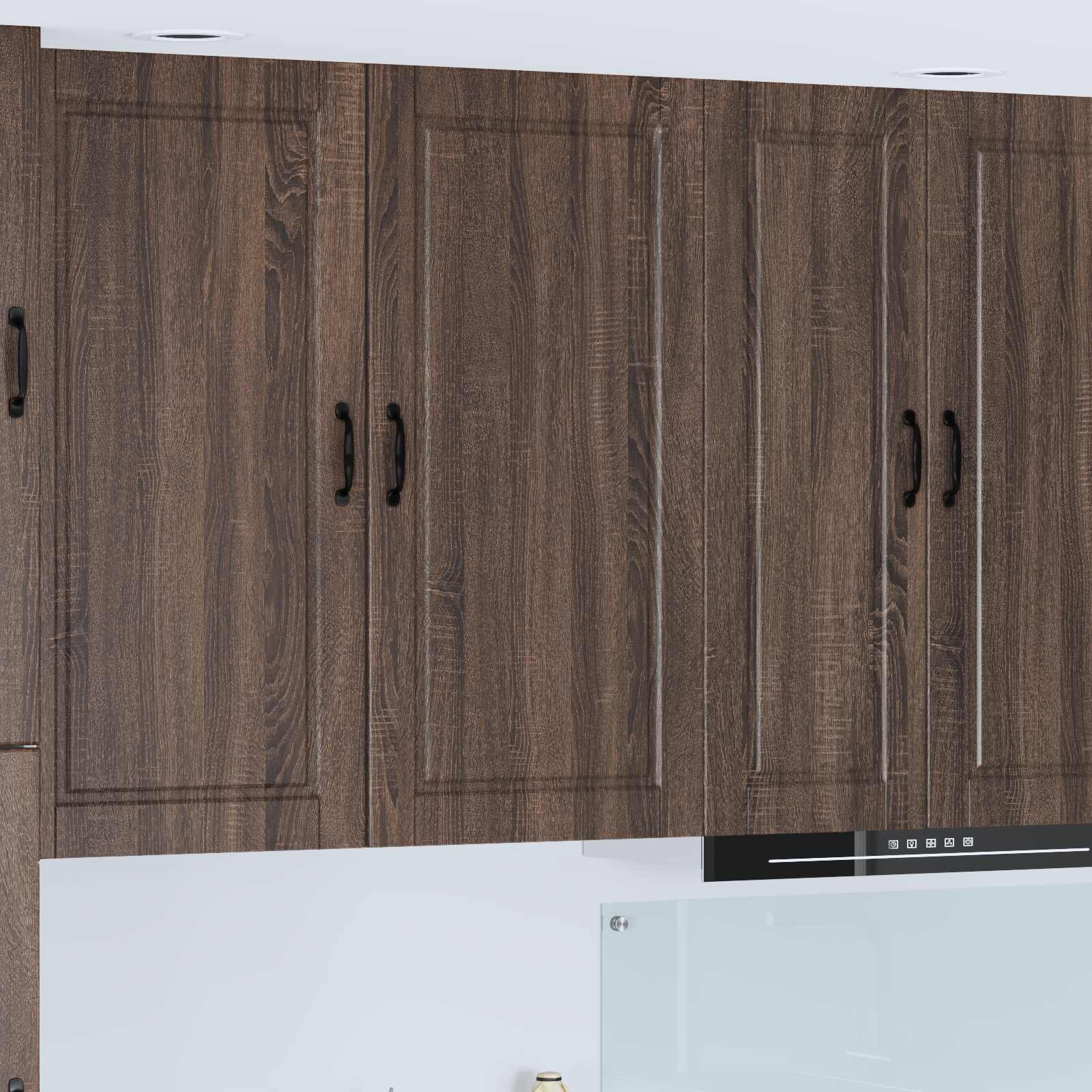 vidaXL Стенен шкаф PORTO Кафяв дъб 50 x 31 x 100 см