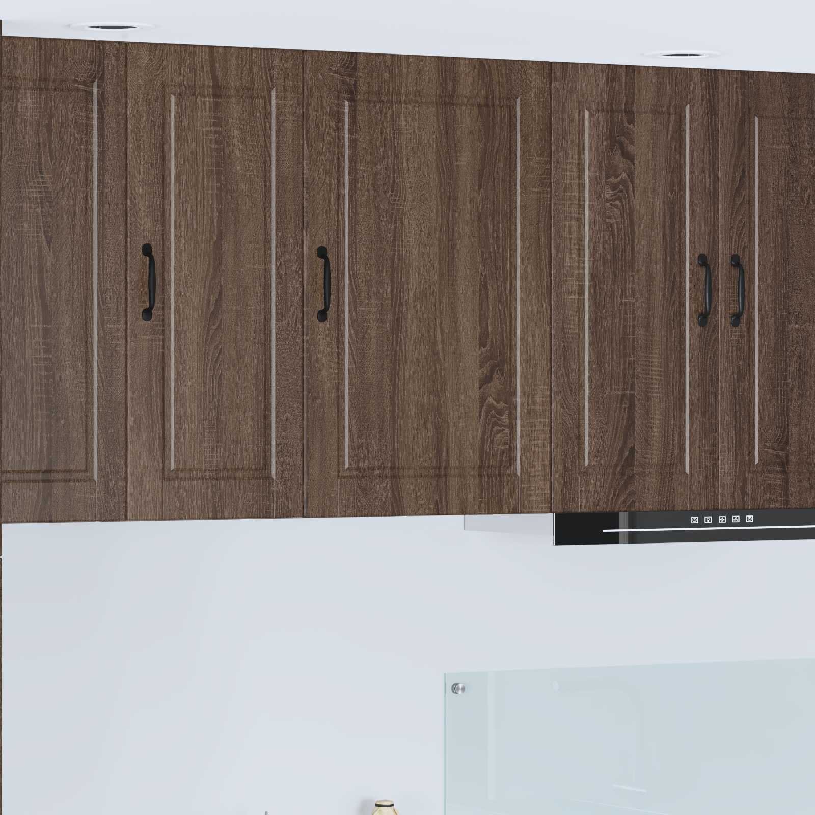 vidaXL Стенен шкаф PORTO Кафяв дъб 50 x 31 x 80 см Инженерна дървесина