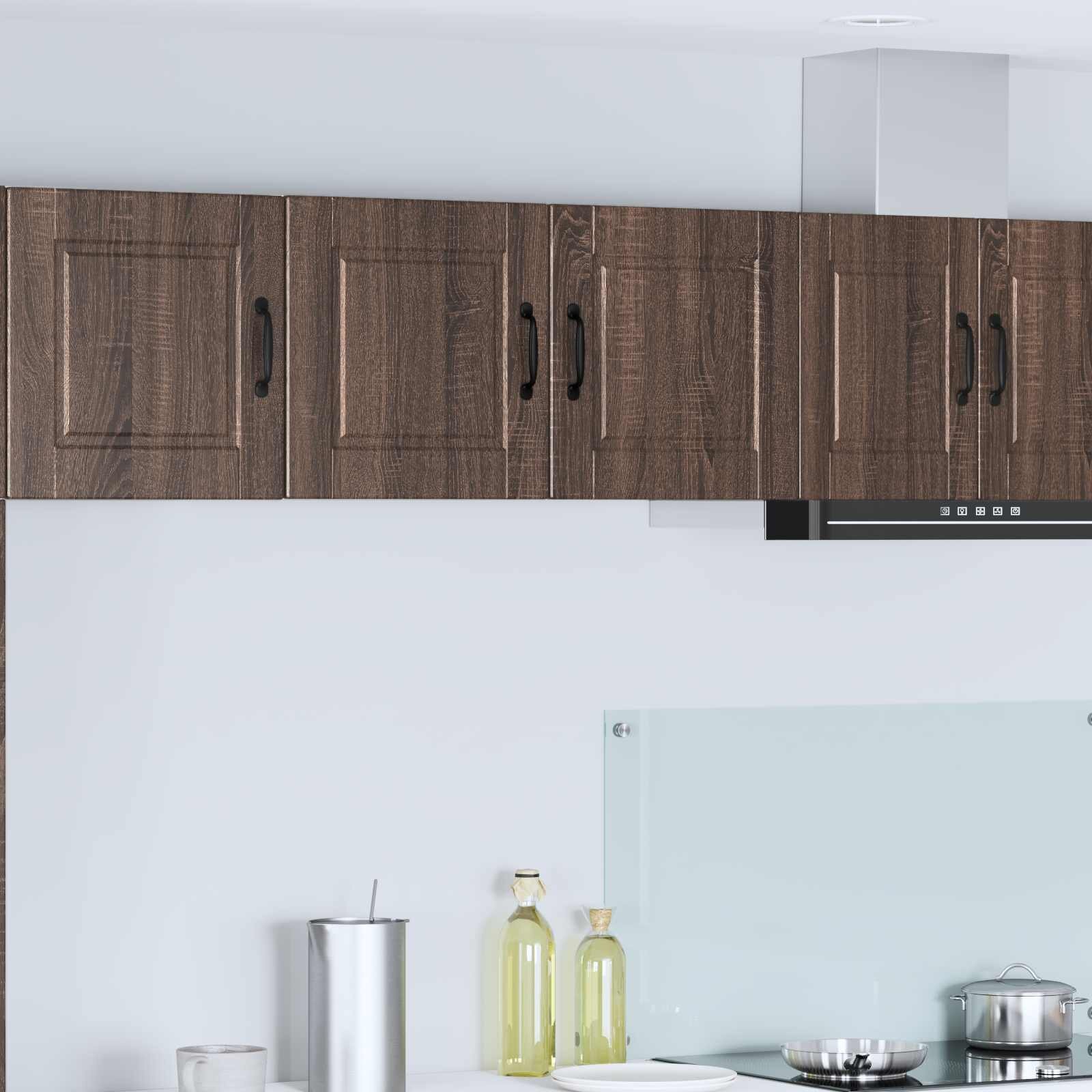 vidaXL Стенен шкаф PORTO Кафяв дъб 80 x 31 x 40 см Инженерна дървесина