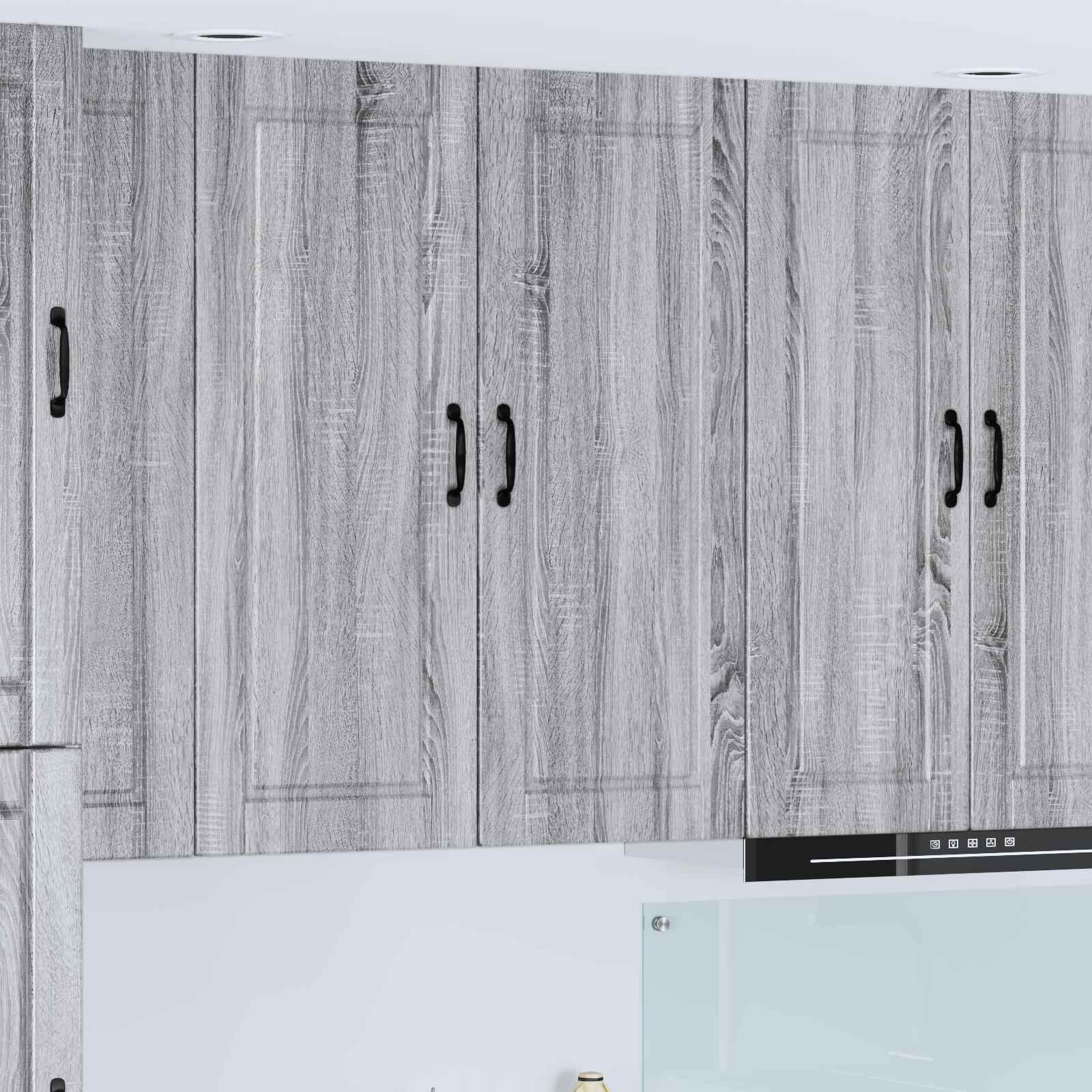 vidaXL Стенен шкаф PORTO Сив Сонома 40 x 31 x 100 см