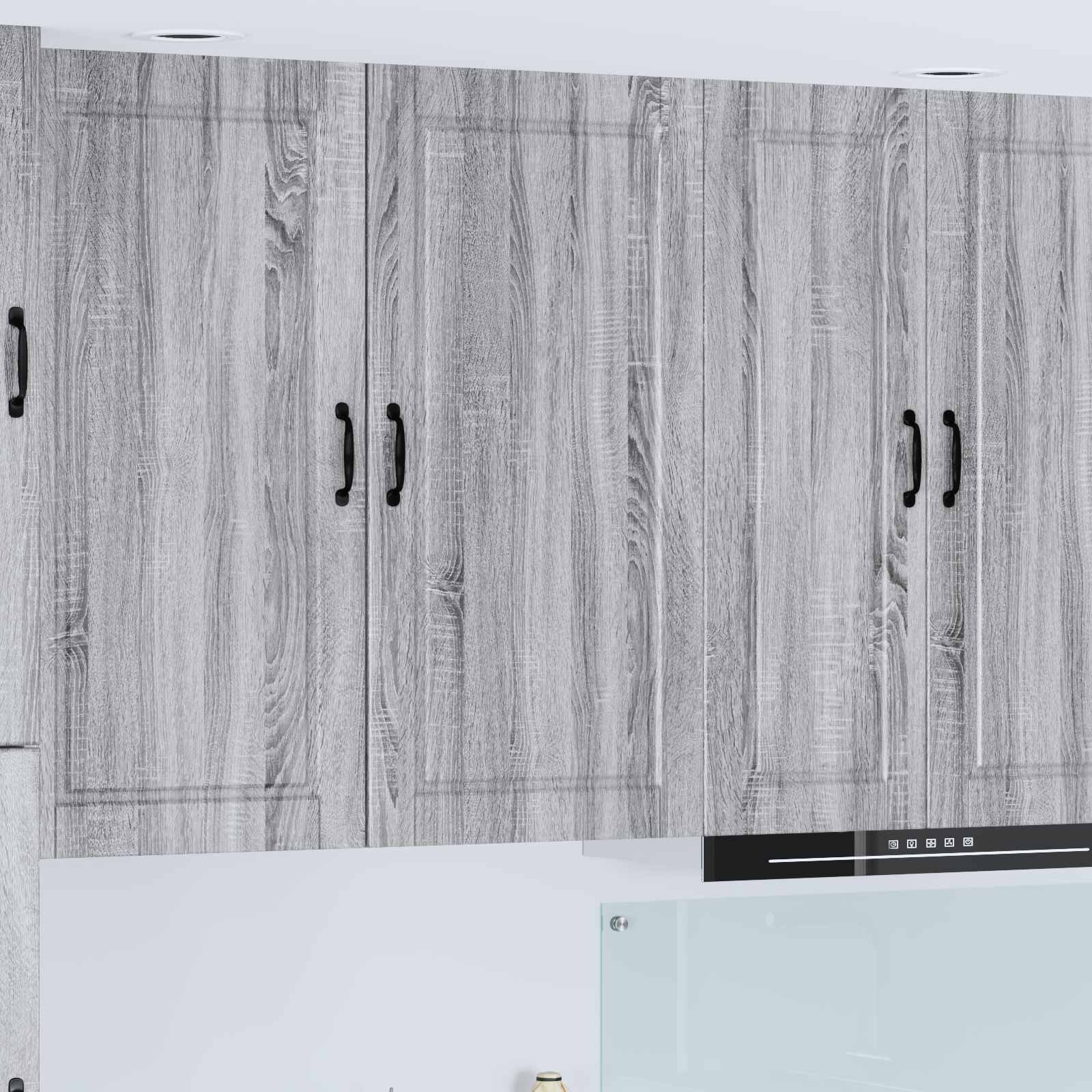 vidaXL Стенен шкаф PORTO Сив Сонома 50 x 31 x 100 см